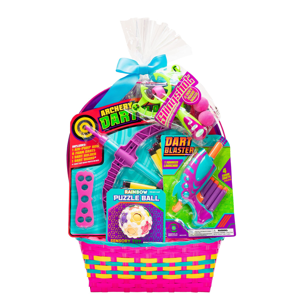 Prefilled Darts and Balls Easter Basket Gift Set, by Wondertreats