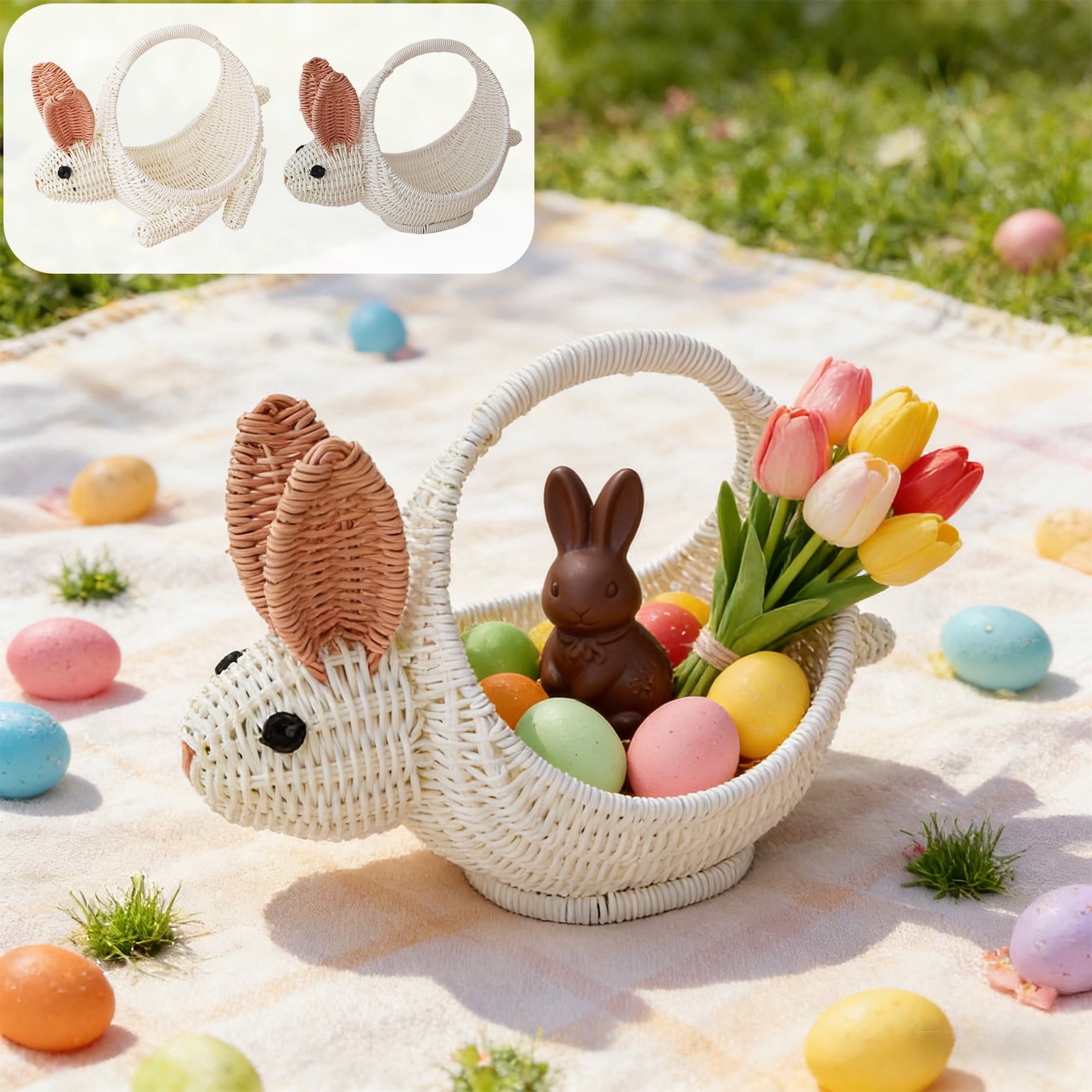 XGFHYJEH Easter Decoration, Solar Easter Lights, Easter Eggs Led String Light, Easter Decorations Outdoors, Easter Yard Decor