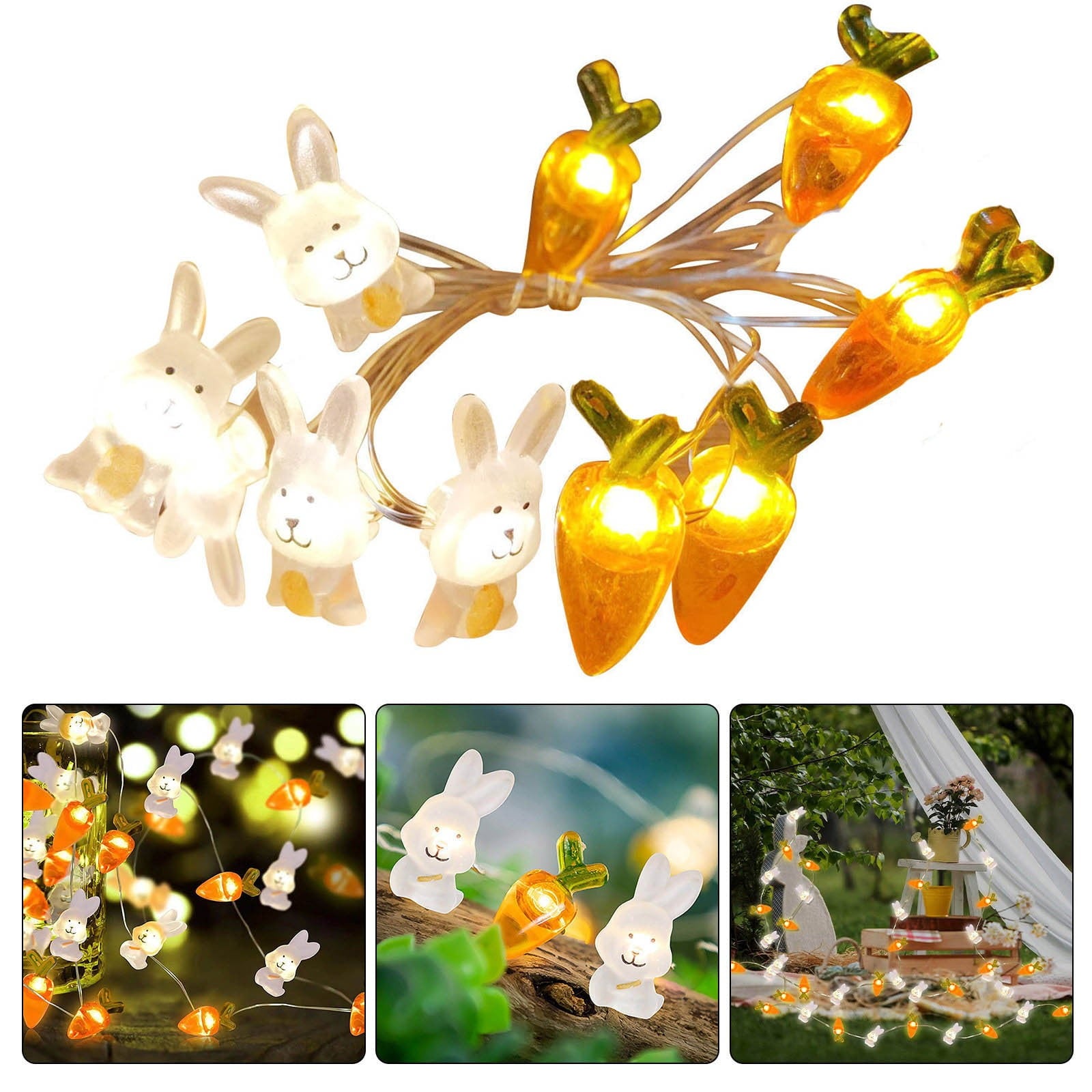 XGFHYJEH Easter Decoration, Solar Easter Lights, Easter Eggs Led String Light, Easter Decorations Outdoors, Easter Yard Decor