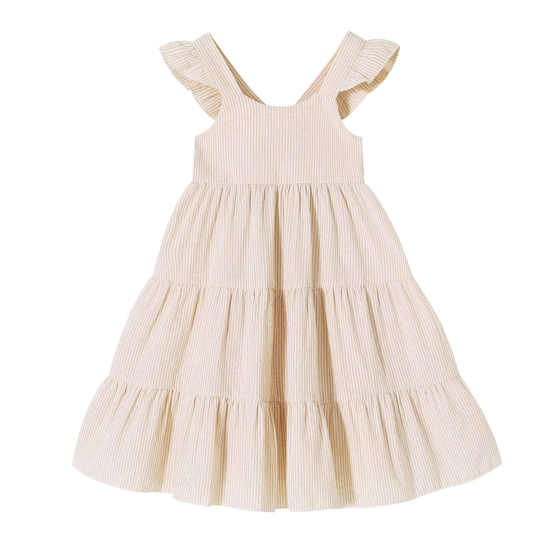 Younger Tree Baby Girls Summer Sleeveless Dress Kid Princess Flower Beach Butterfly Sundress for 18-24 Months