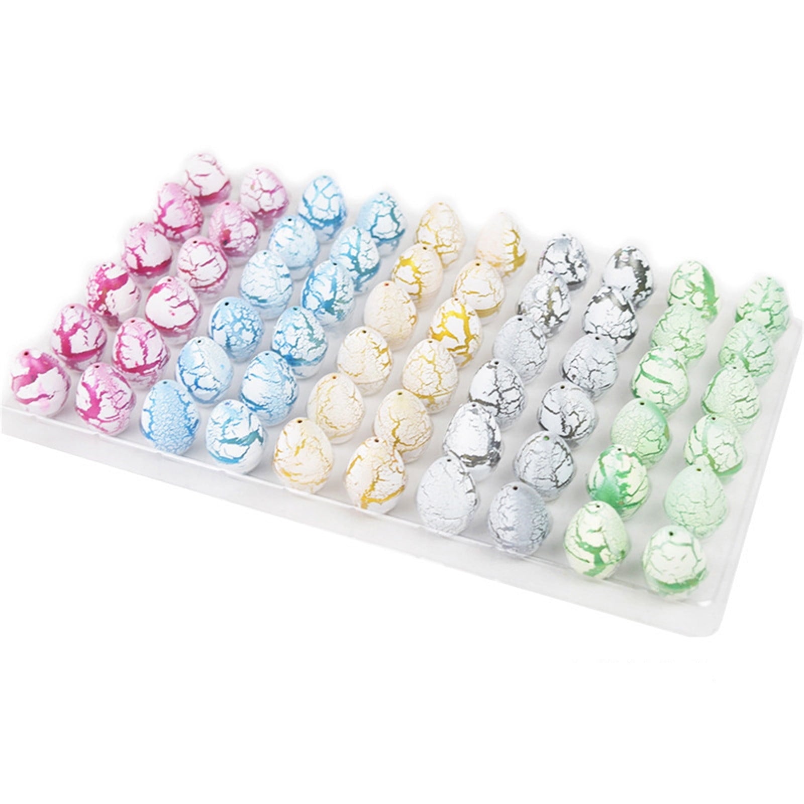 Yyuenw 60 Pcs Dinosaur Eggs Easter Gifts Hatching Dinosaur Egg Grow in Water Easter Basket Stuffers Filler for Kids Toddlers Boys Girls Indoor Outdoor Easter Hunt, Classroom Prize Supplies Toy