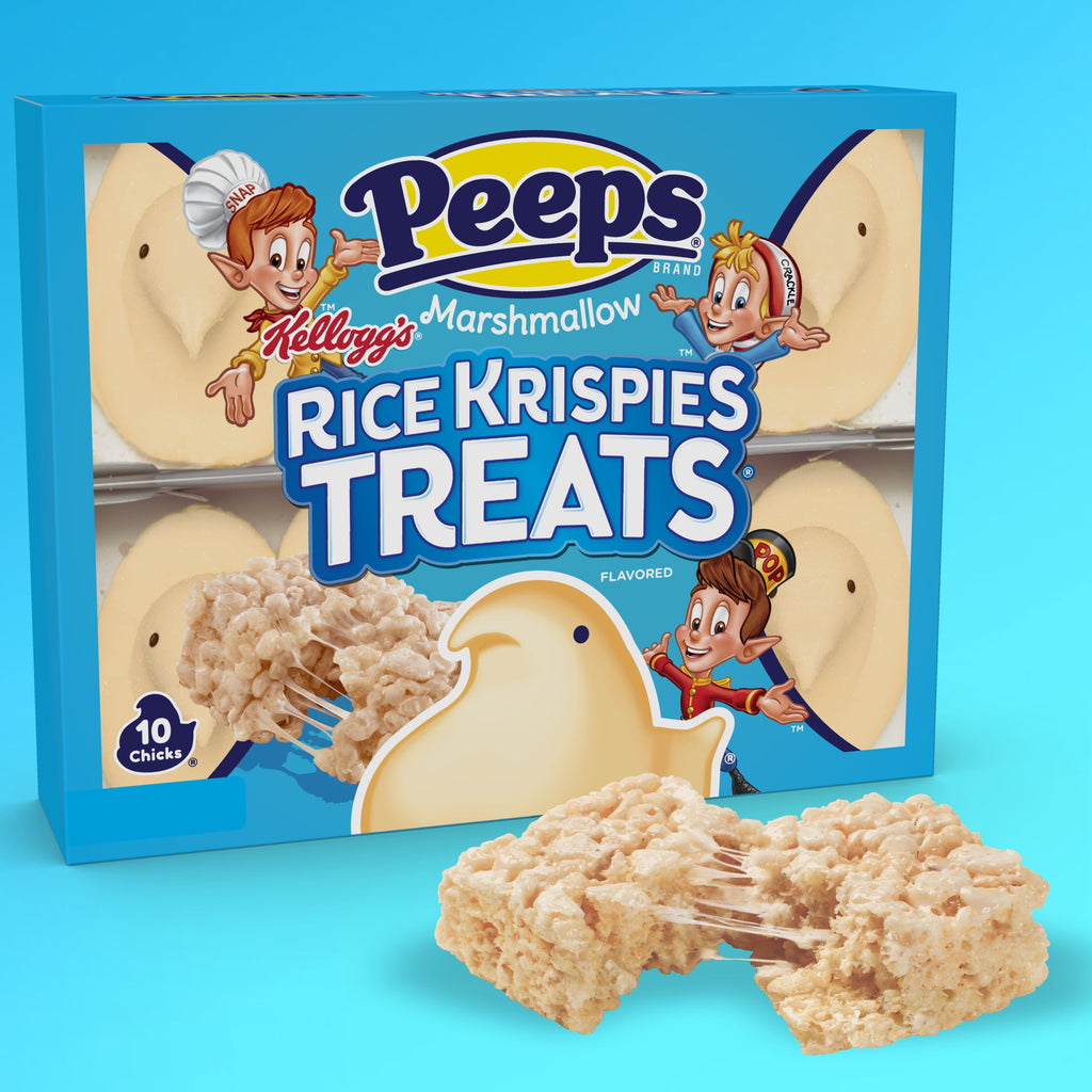 PEEPS, Rice Krispies Treat Flavored Marshmallow Chicks, 10 Count (3.0 Ounces)