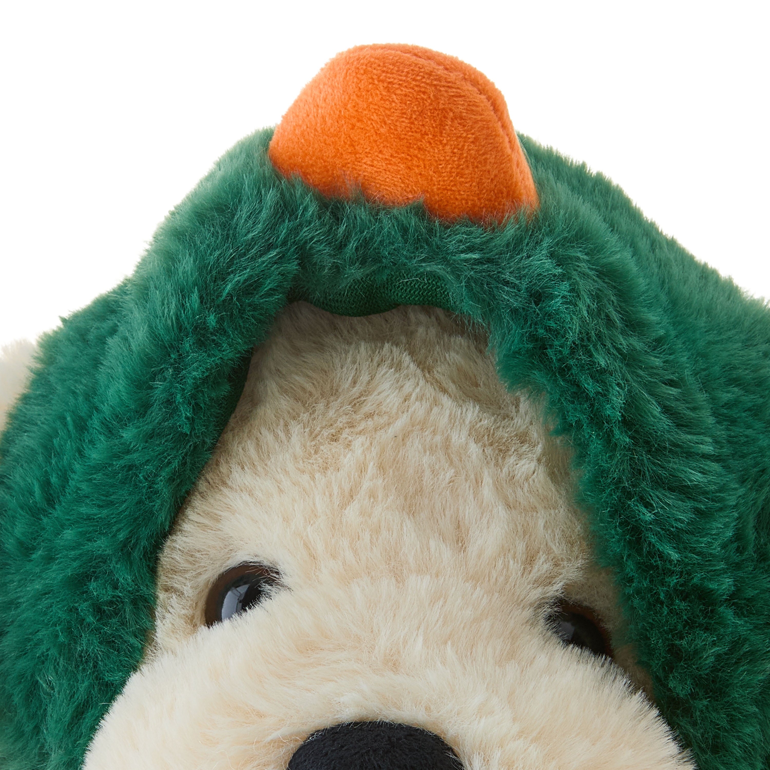Medium Dog Plush in Duck Costume, Brown and Green, 13", Easter by Way To Celebrate
