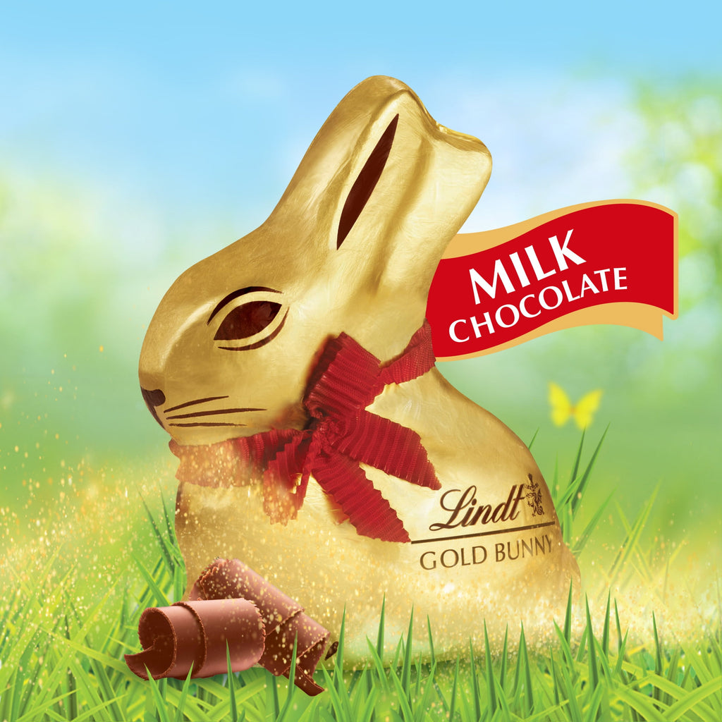 Lindt Gold Bunny, Milk Chocolate, Easter Chocolate Candy Bunny, 3.5 oz, 1 Count