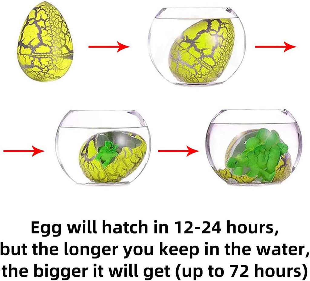 Tyidzon 10 Pcs Hatching Dinosaur Eggs, Easter Eggs Filled Toys for Kids, Dinosaur Toys Gifts for Easter Basket Stuffers, Egg Hunt Fillers and Party Favors