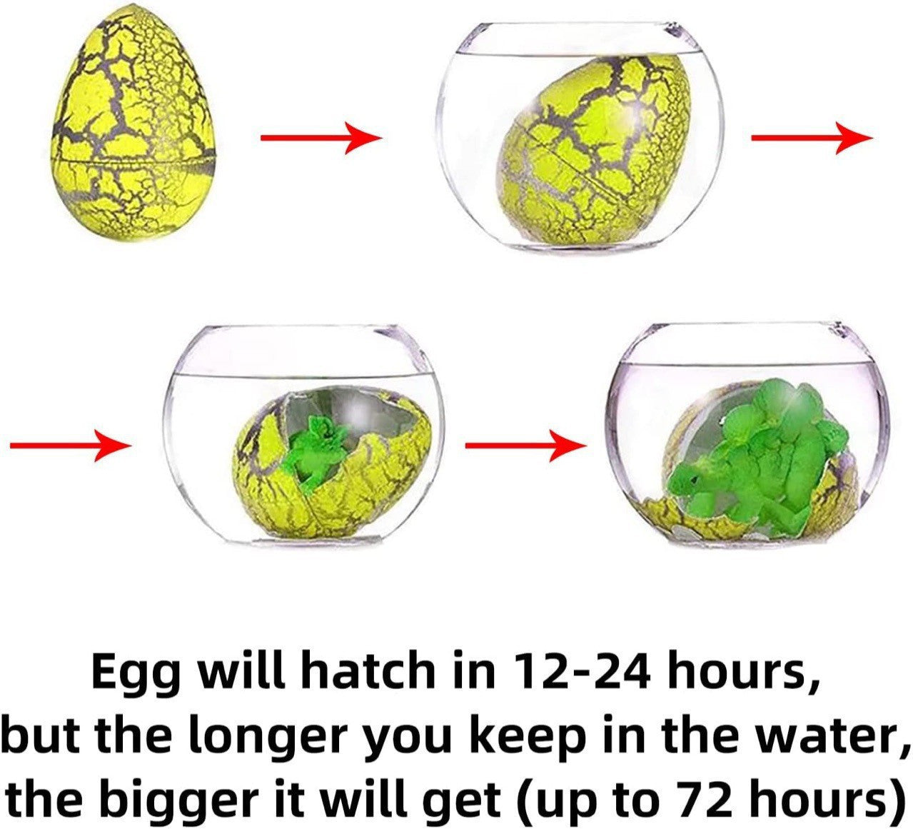 Tyidzon 10 Pcs Hatching Dinosaur Eggs, Easter Eggs Filled Toys for Kids, Dinosaur Toys Gifts for Easter Basket Stuffers, Egg Hunt Fillers and Party Favors