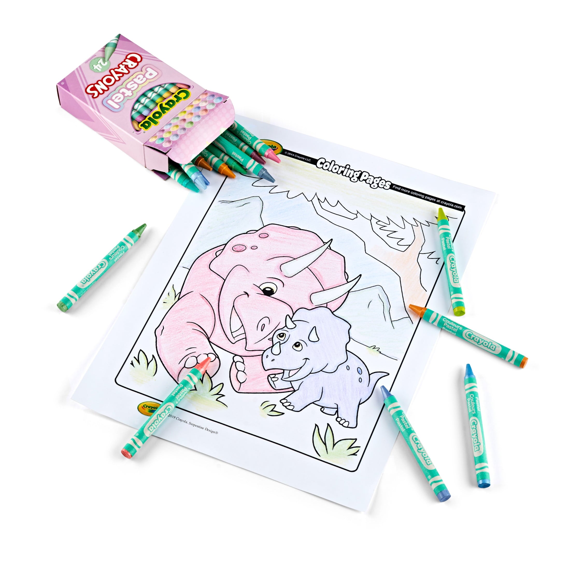 (3 pack) Crayola 24 Ct Pastel Crayons, School Supplies, Art Supplies, Creative Gifts for Kids Ages 3+