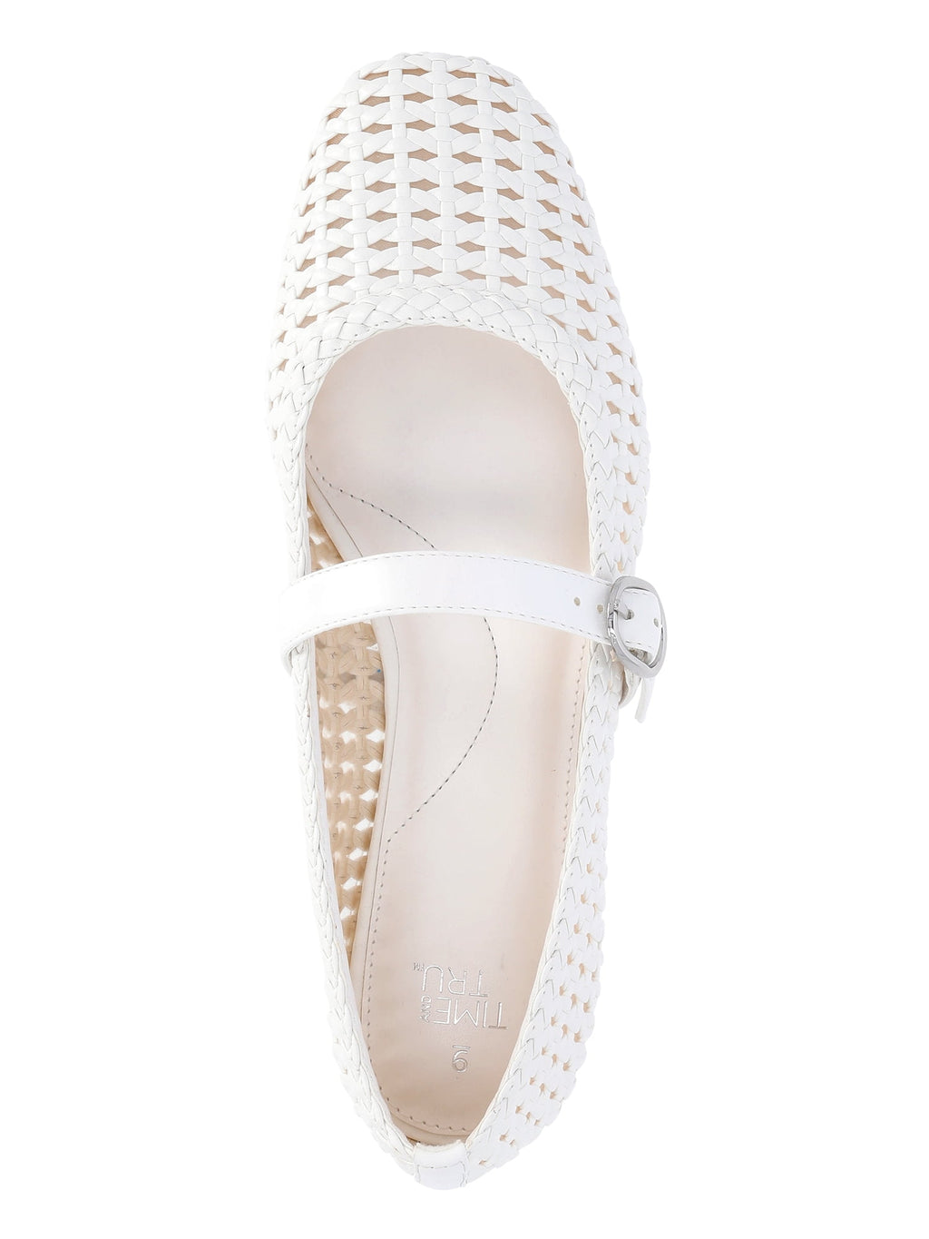 Time and Tru Women's Woven Ballet Flats