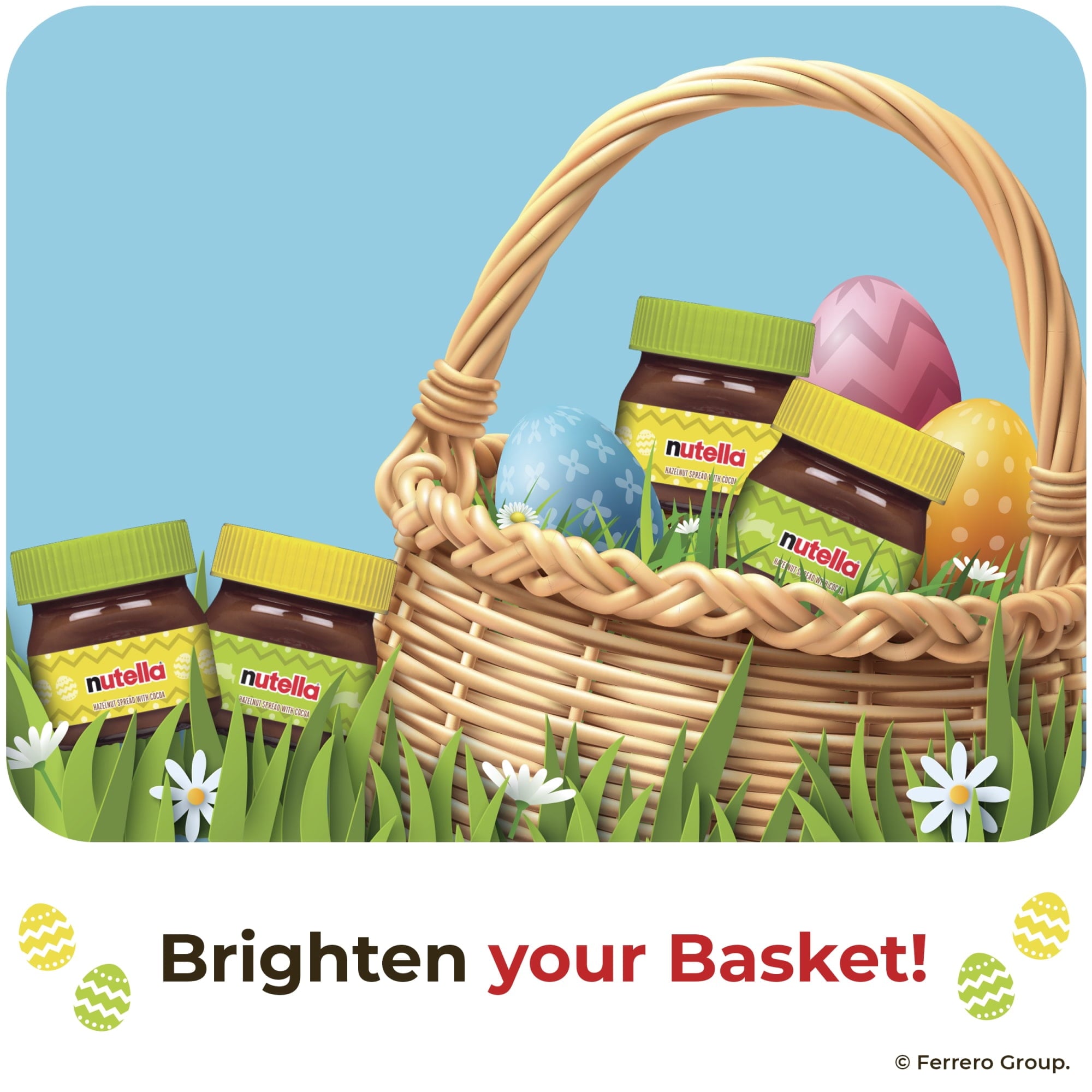 Nutella Hazelnut Spread, Perfect For Easter Baskets, Gifting and Celebrations, 1.05 oz Jar, Easter Basket Essential