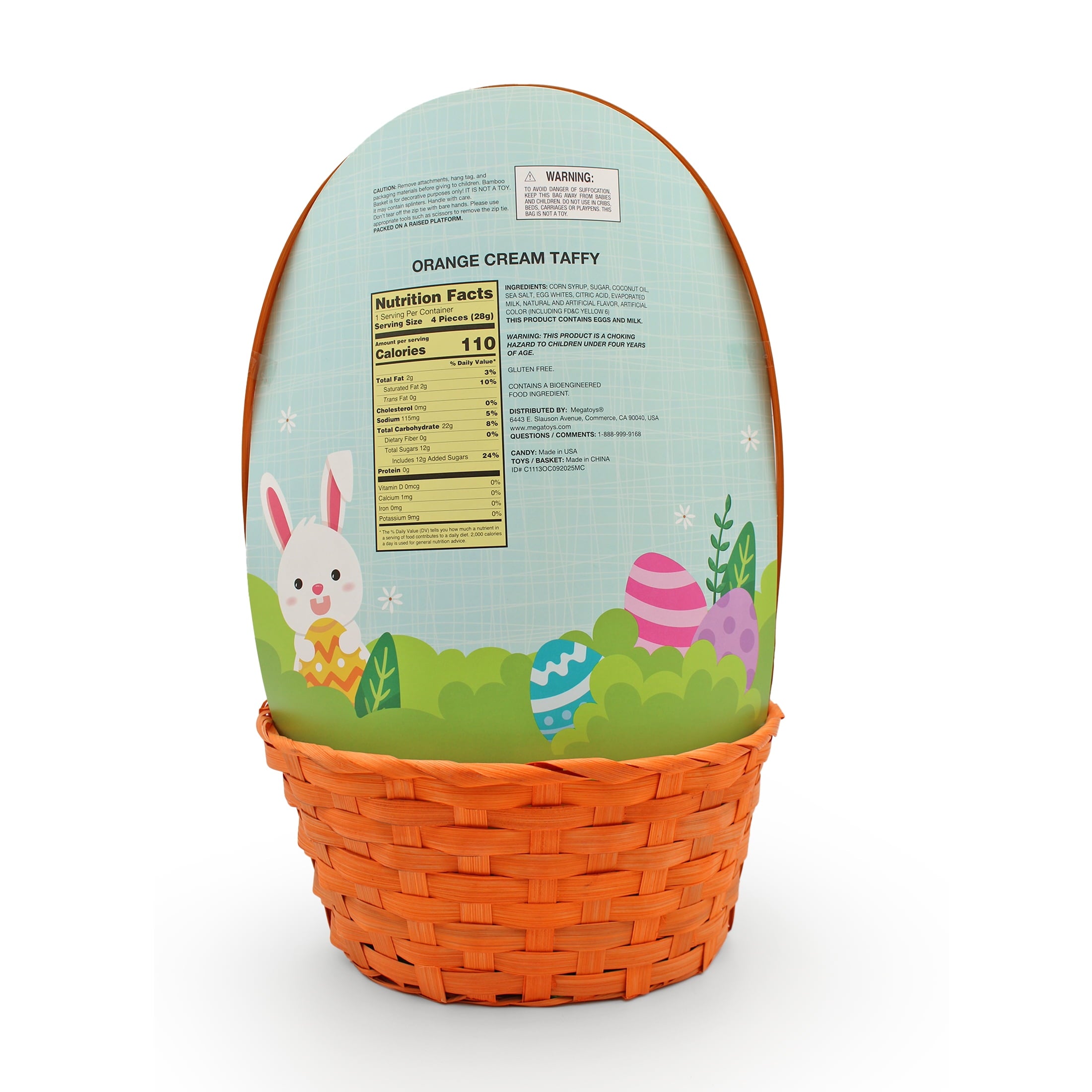 Brown Horse Plush Prefilled Easter Basket, by Megatoys