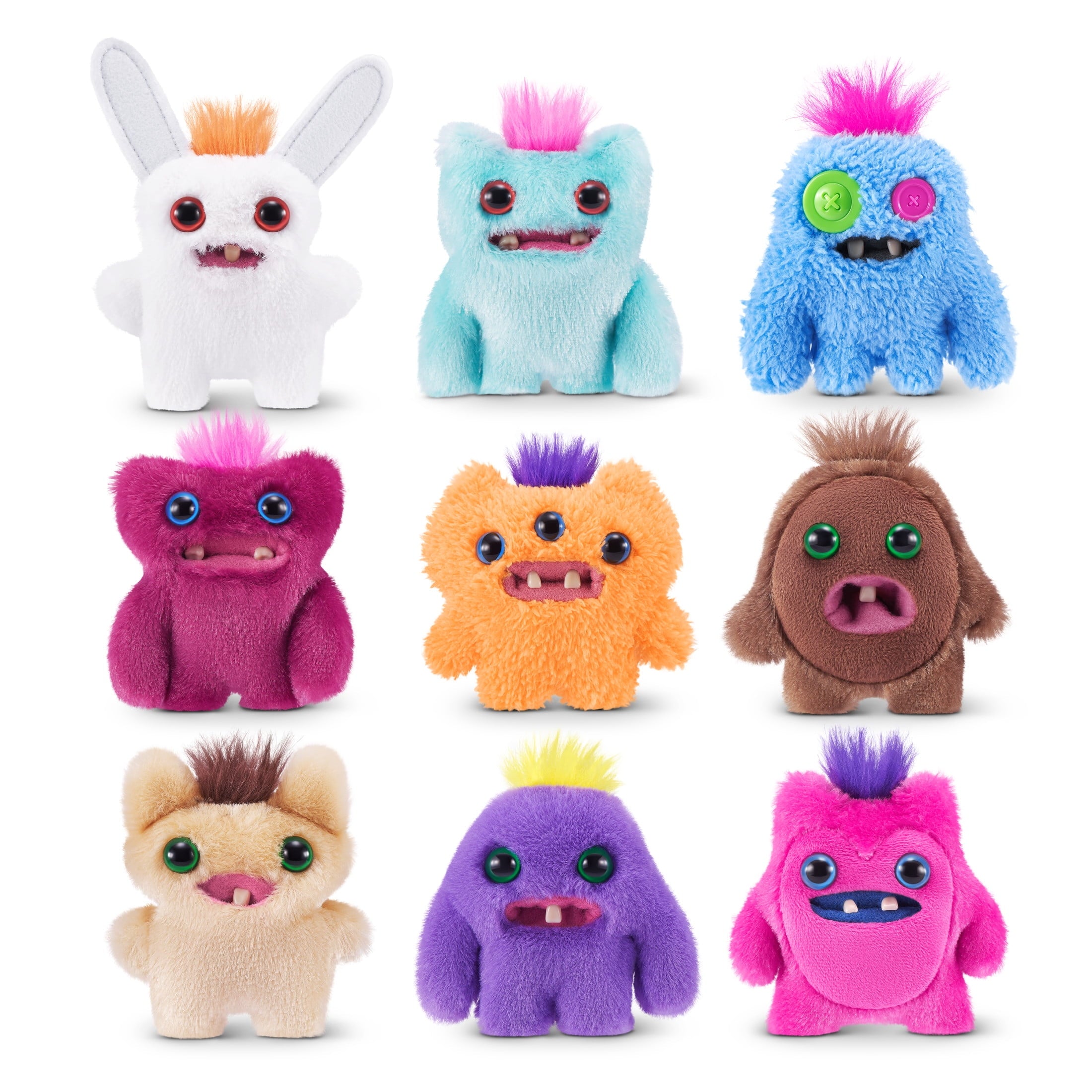 Fuggler Baby Fuggs 3.5 inch (Screech) Soft Plush, Ugly Monster Stuffed Animal Toy by ZURU