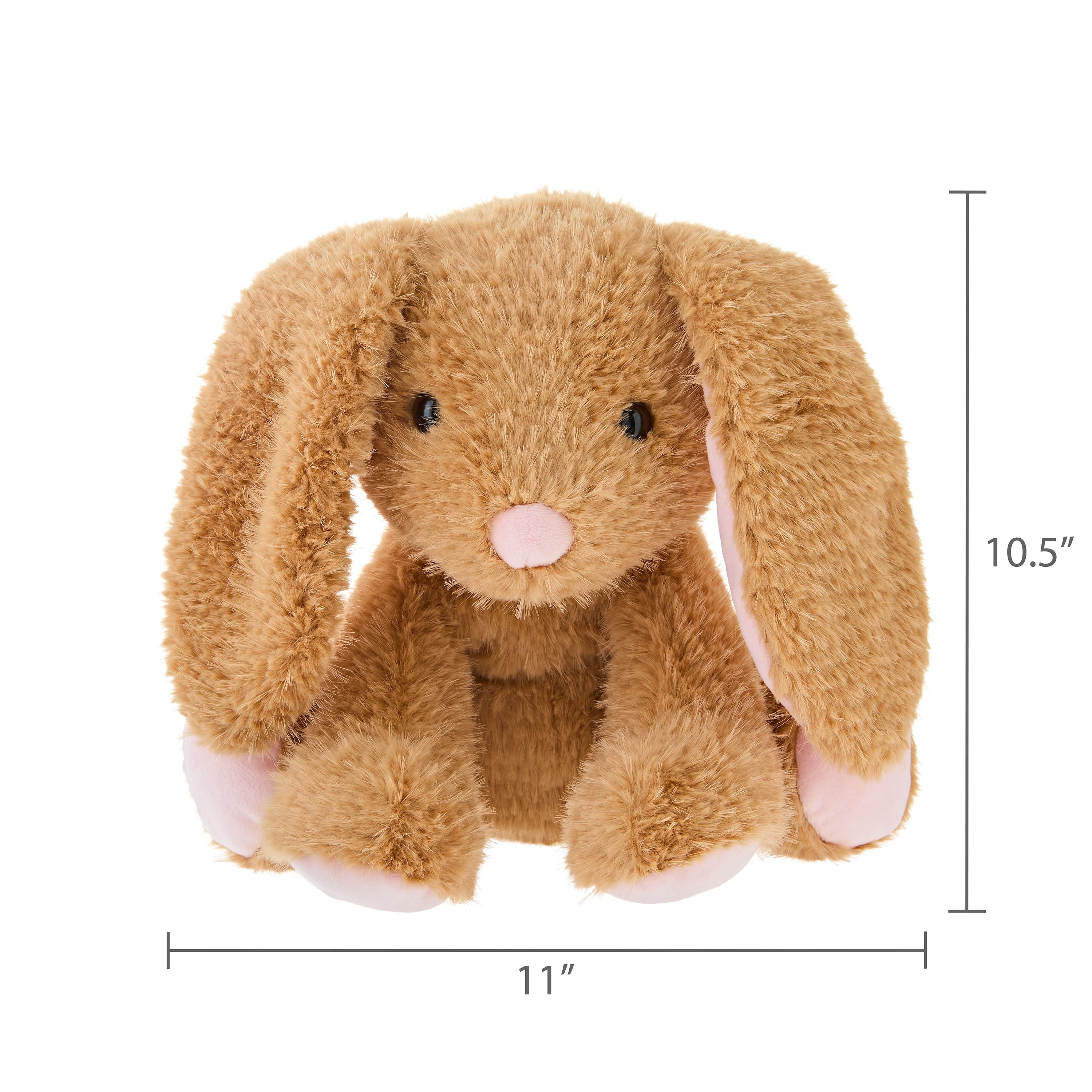 Medium Sitting Bunny Plush, Brown, 10.5", Easter by Way To Celebrate