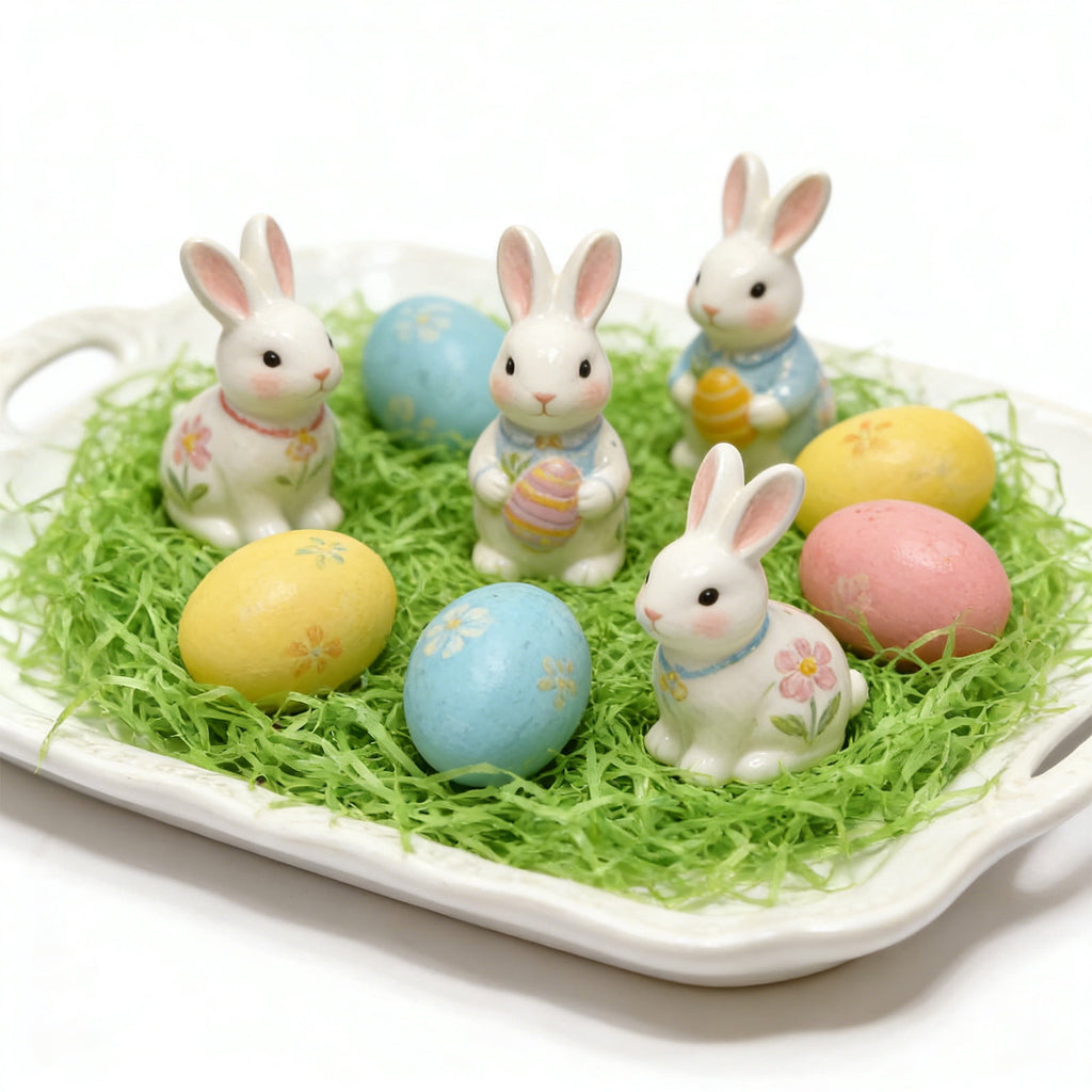 Gumesh Easter Grass Basket Filler - Shredded Paper Filler, Green Raffia for Easter Egg Decorations & Gift Wrapping Stuffing，500g
