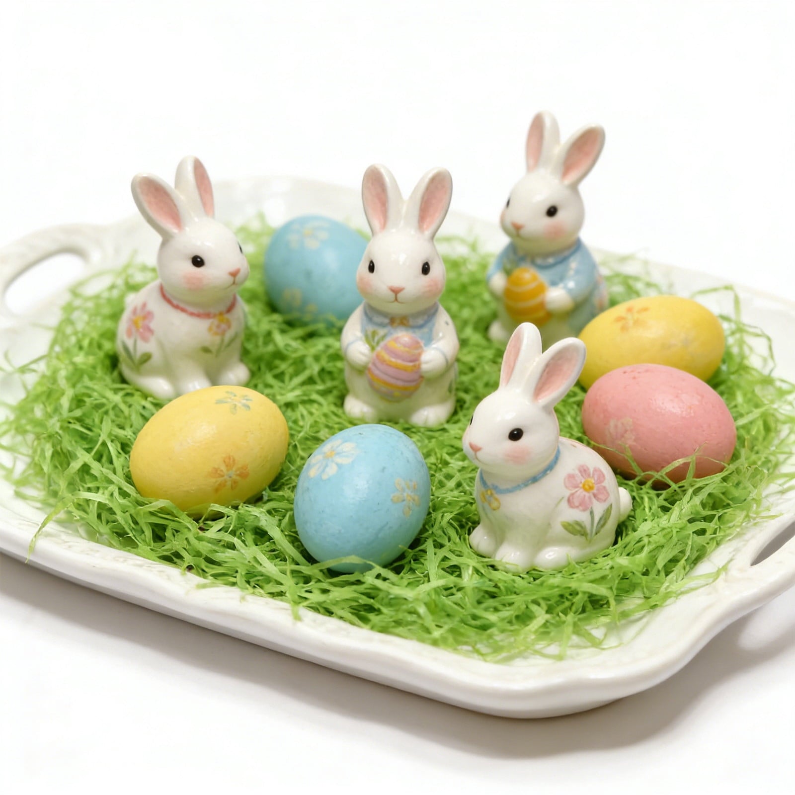 Gumesh Easter Grass Basket Filler - Shredded Paper Filler, Green Raffia for Easter Egg Decorations & Gift Wrapping Stuffing，500g