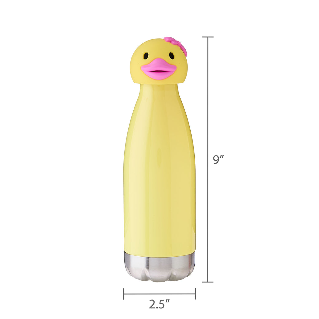 Plastic Duck Sport Bottle, Yellow, 18 fl oz, Easter by Way To Celebrate