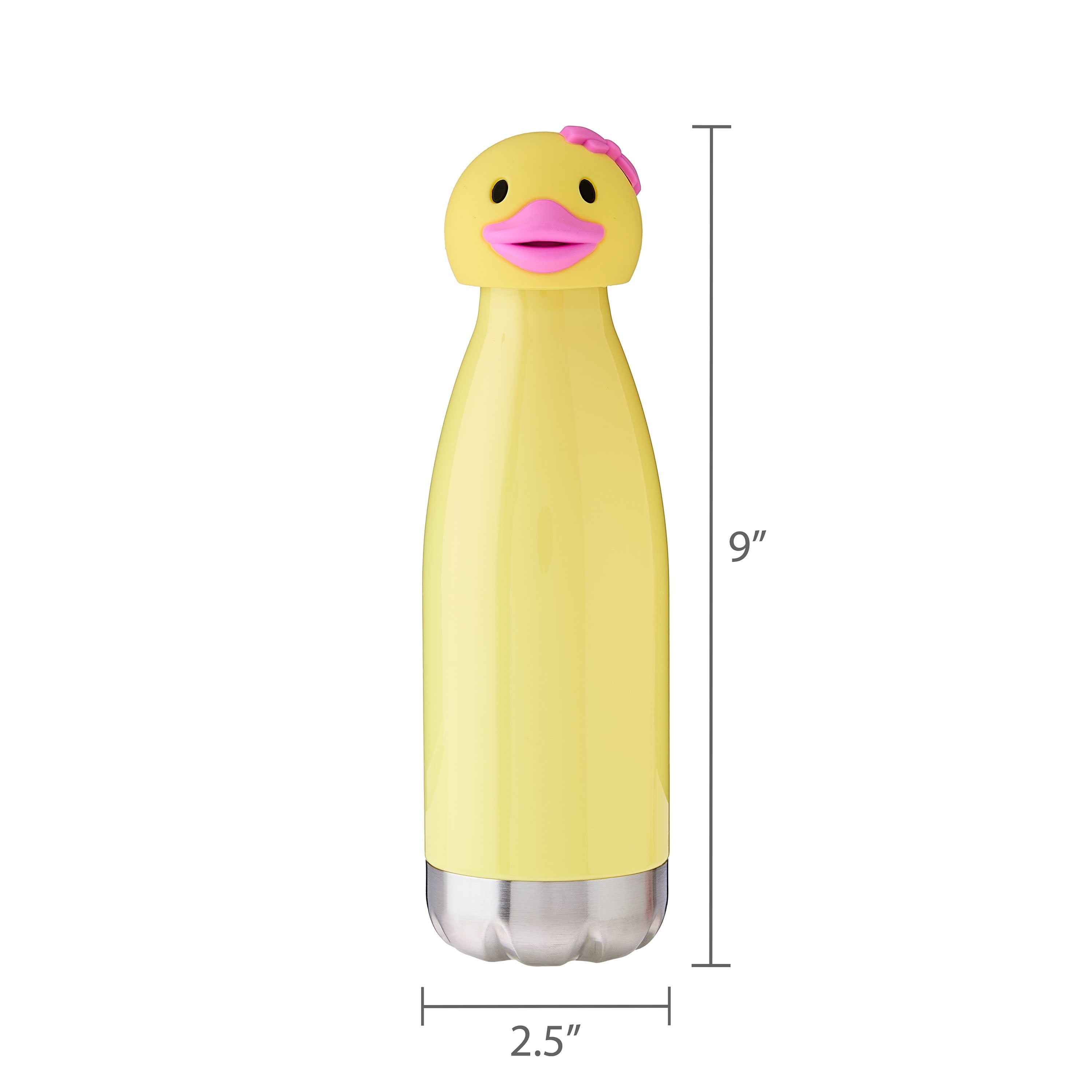 Plastic Duck Sport Bottle, Yellow, 18 fl oz, Easter by Way To Celebrate