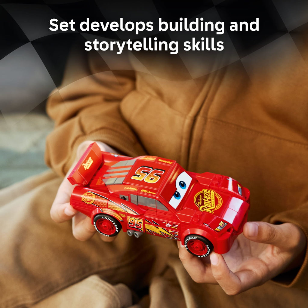 LEGO Speed Champions Lightning McQueen - Building Toy for Boys & Girls, Ages 9+ - Easter Basket Stuffer for Kids - Disney Pixar Cars Toy - 77255