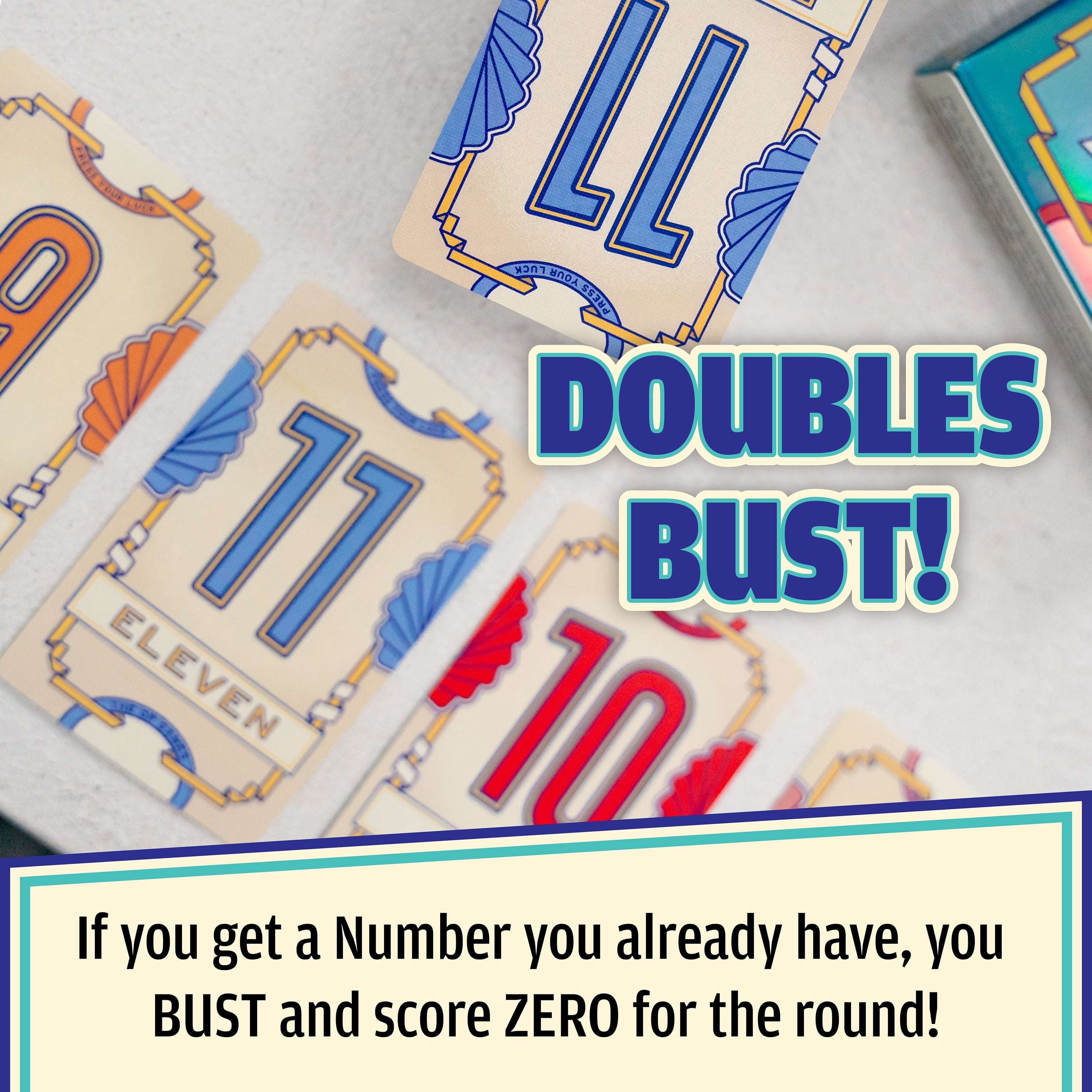 Flip 7, The Ultimate Blend of Press Your Luck and Strategy, Fast-Paced Addictive Card Game, Quick to Learn and Easy to Teach, Perfect for Game Nights, 3+ Players, Ages 8 & Up, by USAopoly