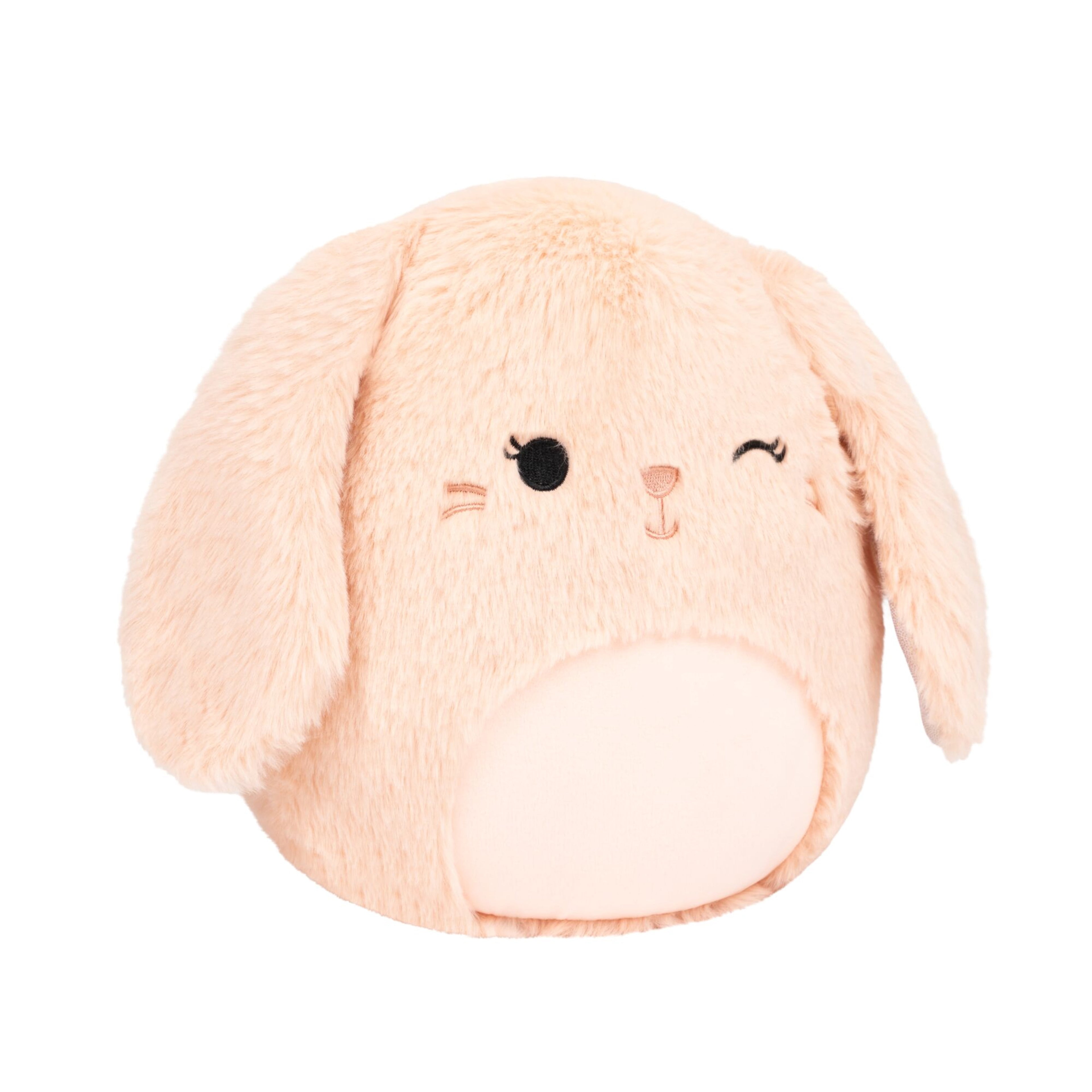 Squishmallows FuzzAMallow Official 8 inch Satine the Winking Peach Bunny - Child's Ultra Soft Plush Toy