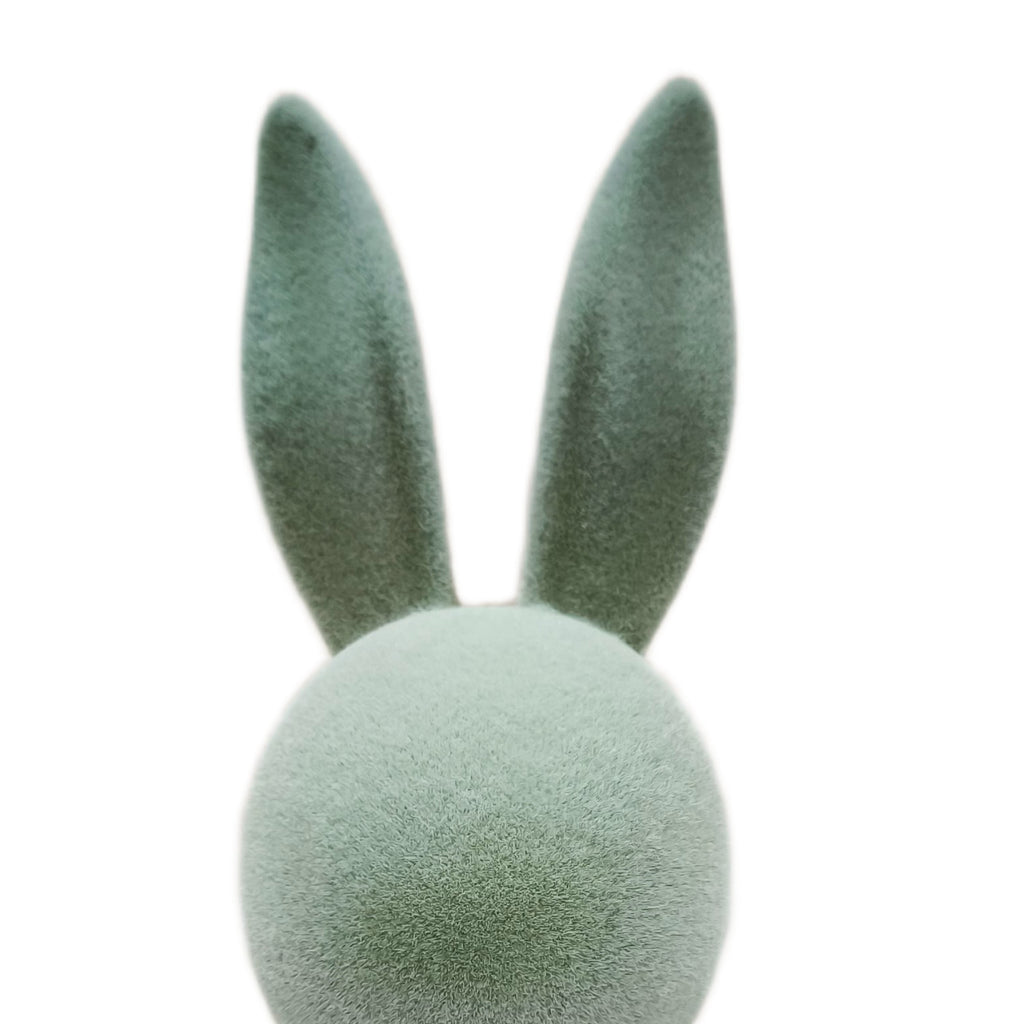 Flocked Bunny Tabletop Decoration, Green, 16", Easter by Way To Celebrate
