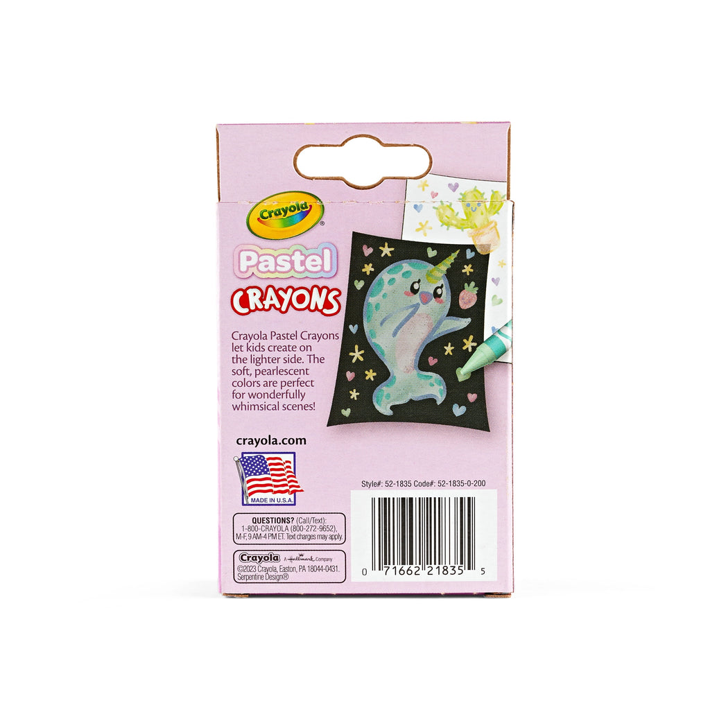(3 pack) Crayola 24 Ct Pastel Crayons, School Supplies, Art Supplies, Creative Gifts for Kids Ages 3+