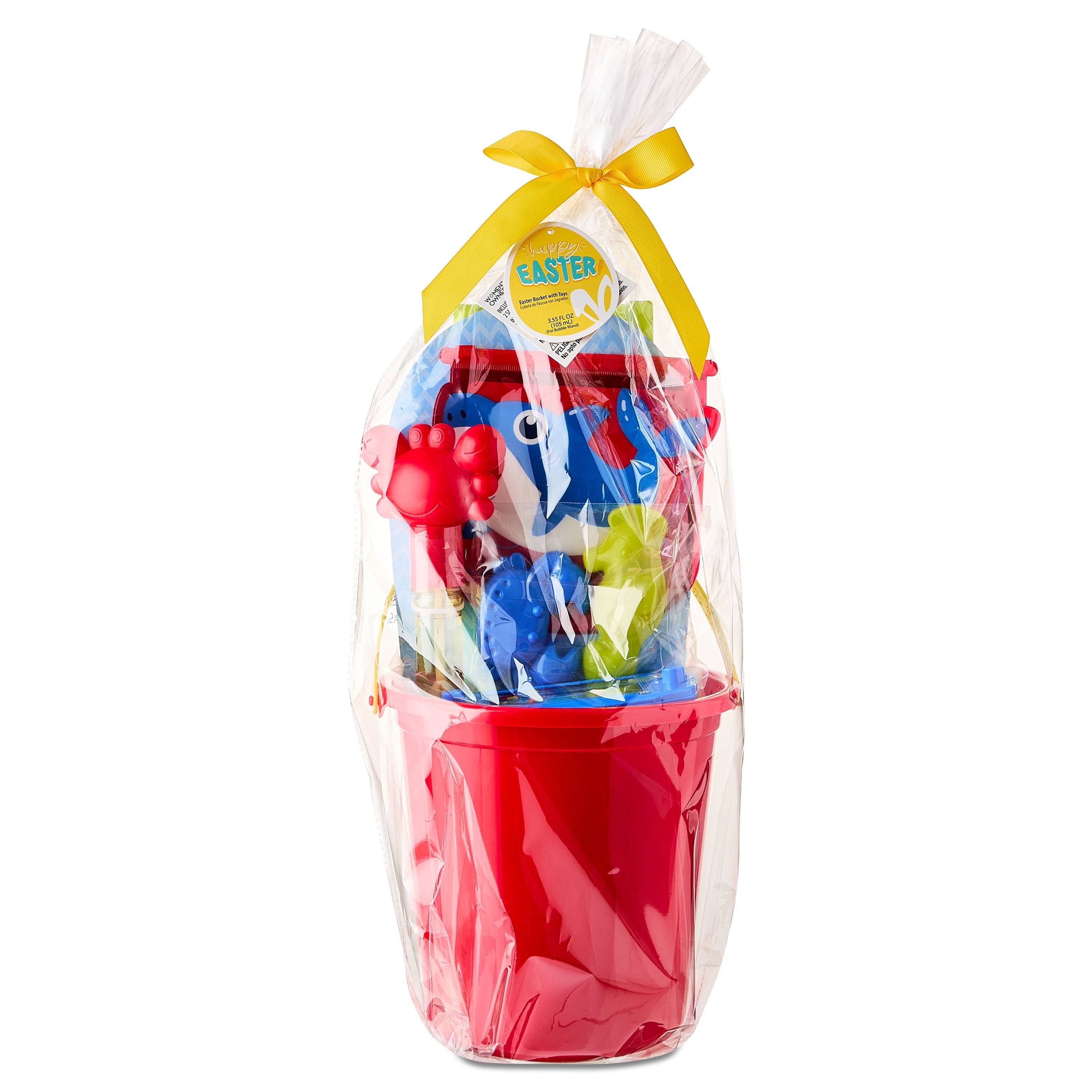 Easter Pre-Filled Boys Beach Pail Easter Basket, Brand By Vendor Labeling