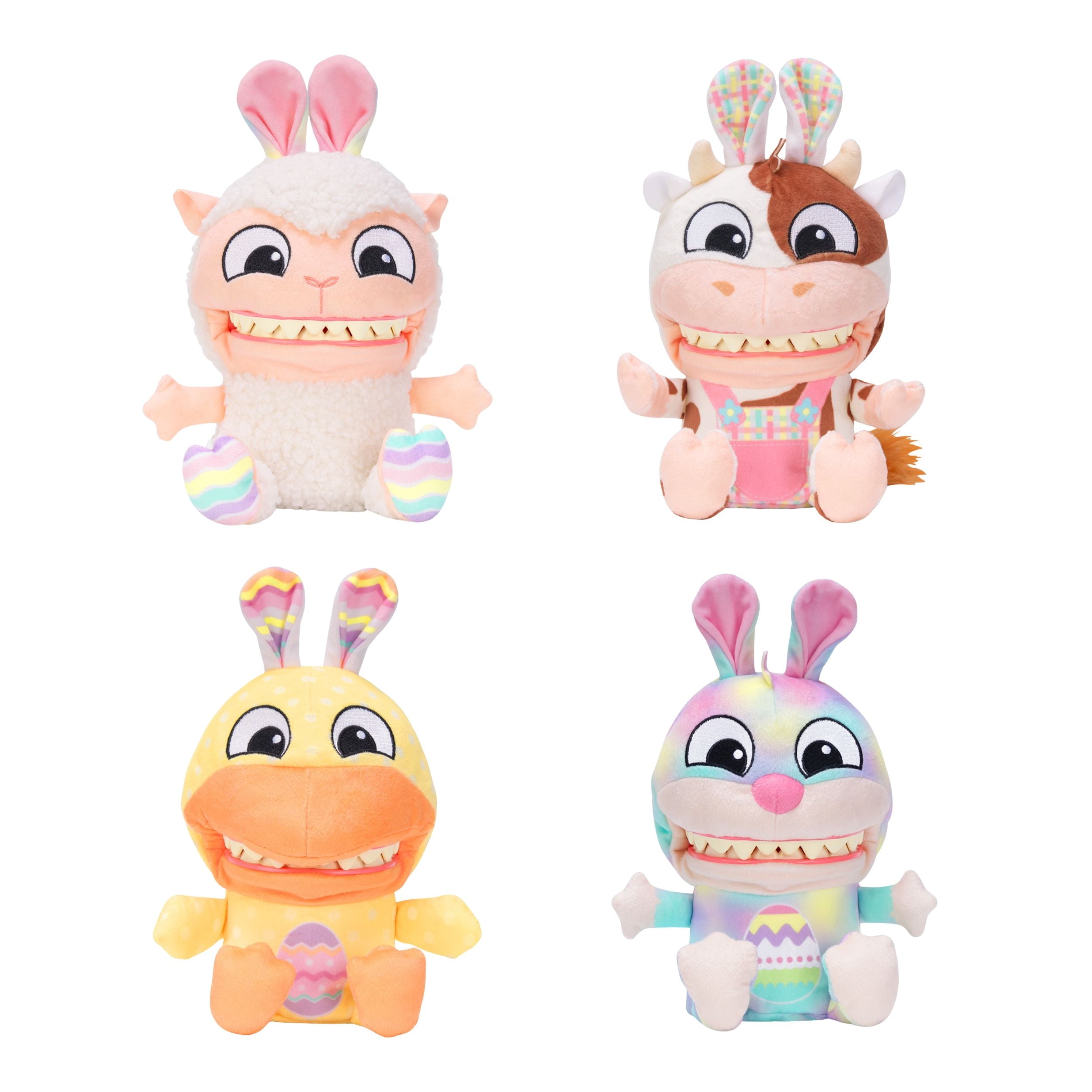Chatter Chompers Easter Duck Plush 6.5", Interactive Collectible Toy, Funny Sound Effects, Ages 3+