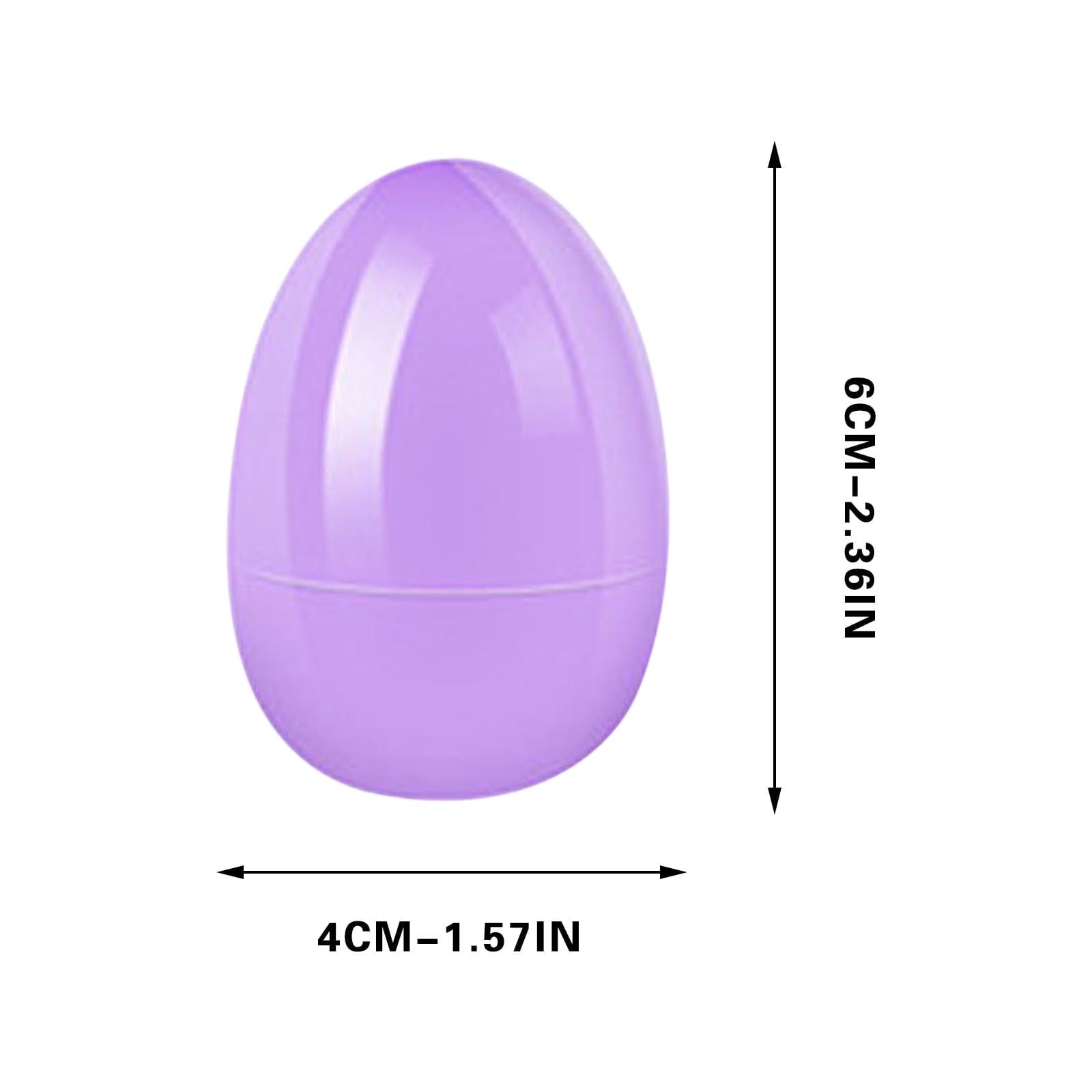 Plastic Easter Eggs Fillable Colorful Bright 2.3 Inches with Hinges for Surprise Hunts Party Favors Eggs for Easter Egg Hunt