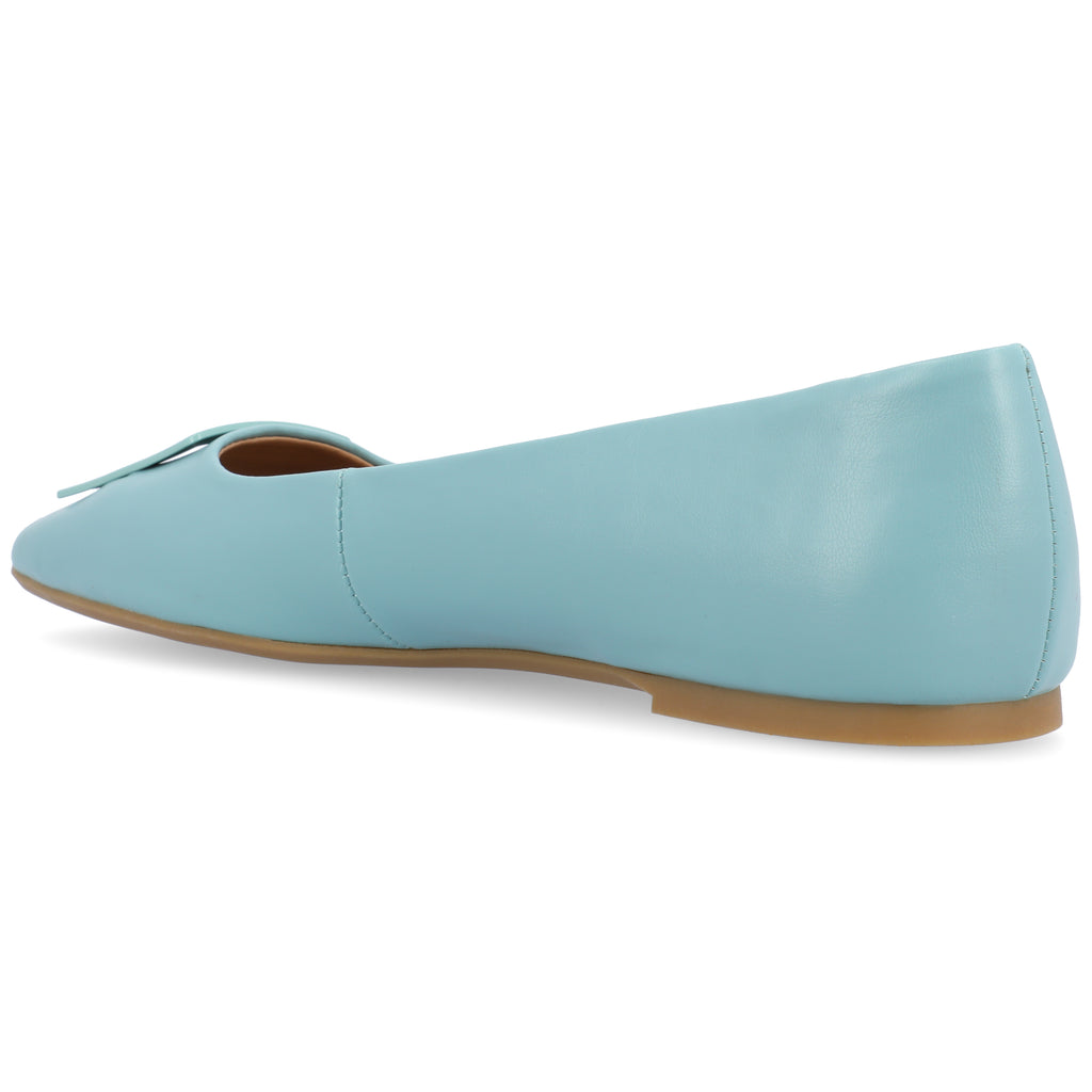 Journee Womens Zimia Ballet Slip On Square Toe Dress Flats