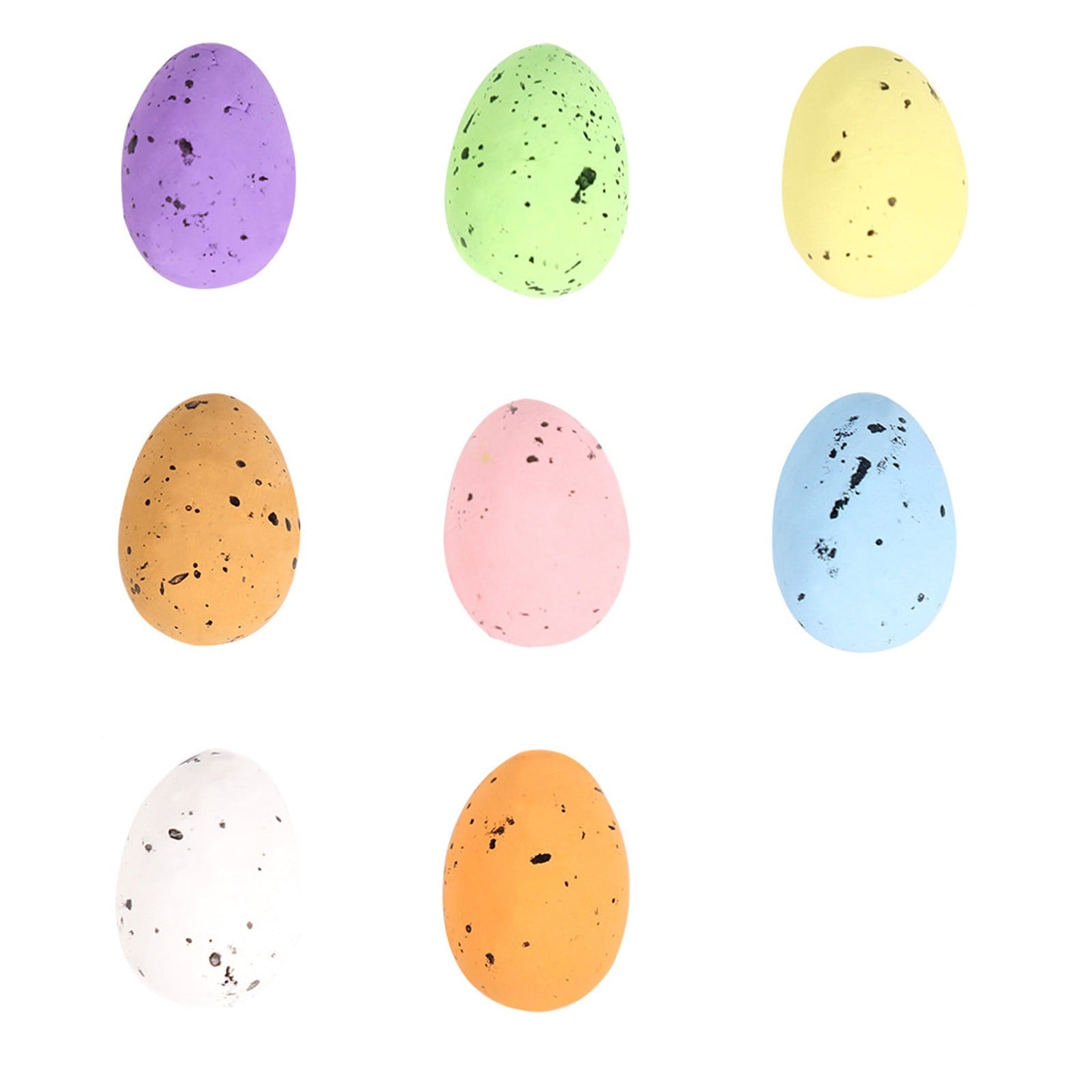 100 Pcs Foam Easter Egg Decoration DIY Eggs 1.8 X 1.2cm Artificial Foam Bird Eggs Garden Bird Nest Decor Easter Party Decorations Home Decor