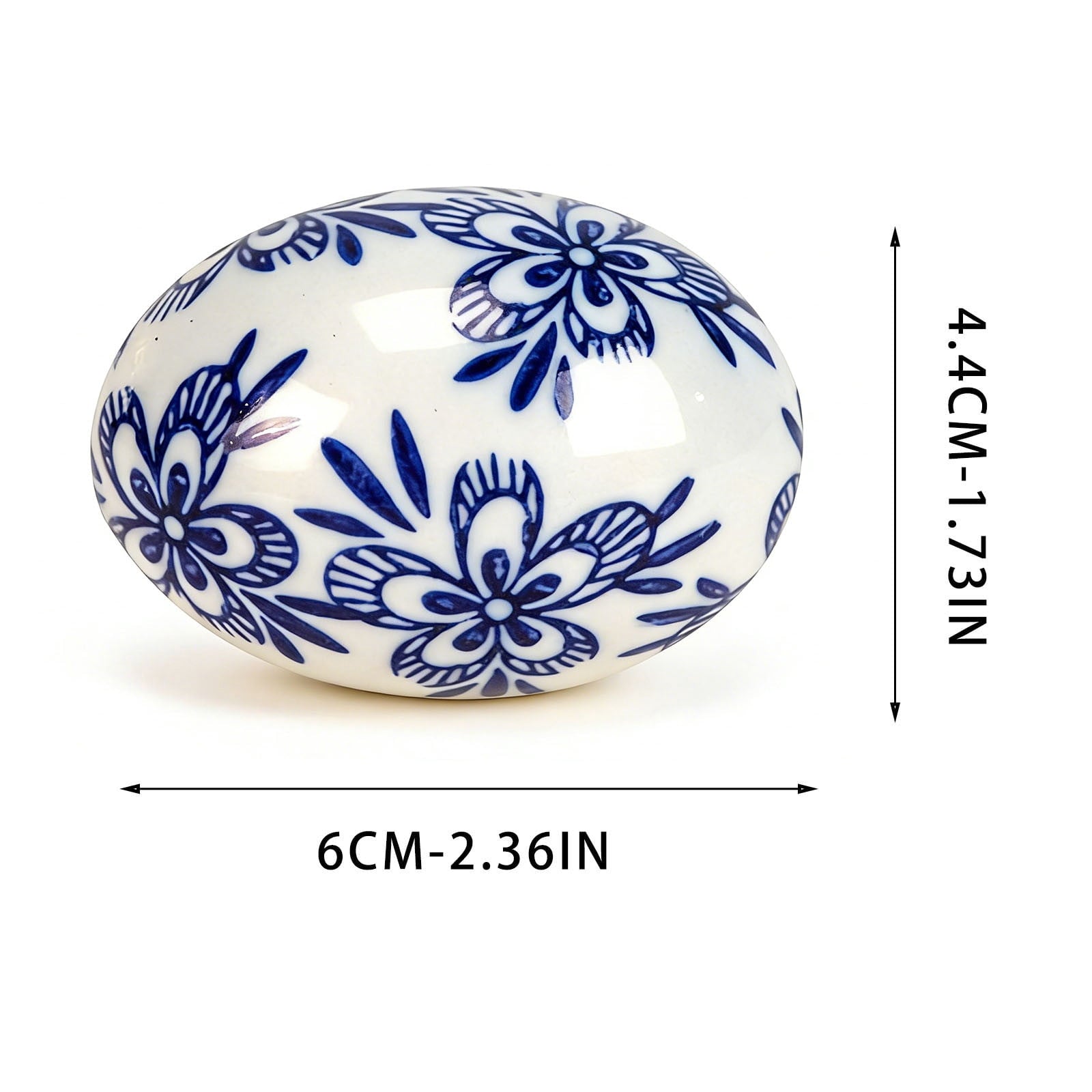 Msgweeeg Easter Eggs Empty Easter Gifts Handcrafted Blue and White Easter Eggs Ornaments Holiday Decorations Accents for Home Or Office Ideal Gifts for Christmas