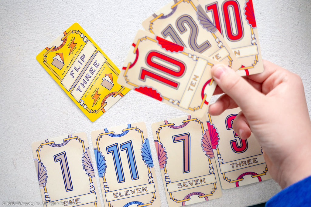 Flip 7, The Ultimate Blend of Press Your Luck and Strategy, Fast-Paced Addictive Card Game, Quick to Learn and Easy to Teach, Perfect for Game Nights, 3+ Players, Ages 8 & Up, by USAopoly