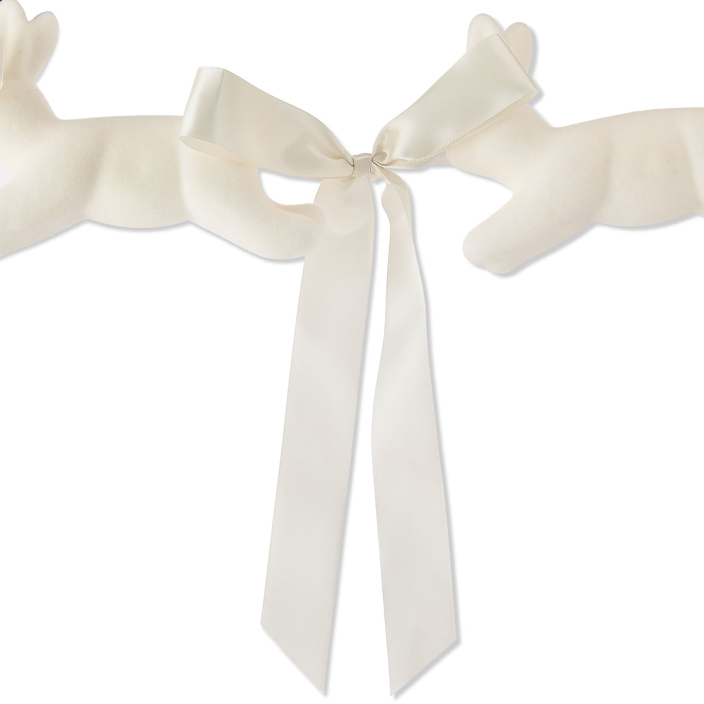 Bunnies and Bows Garland, Cream, 6', Easter by Way To Celebrate