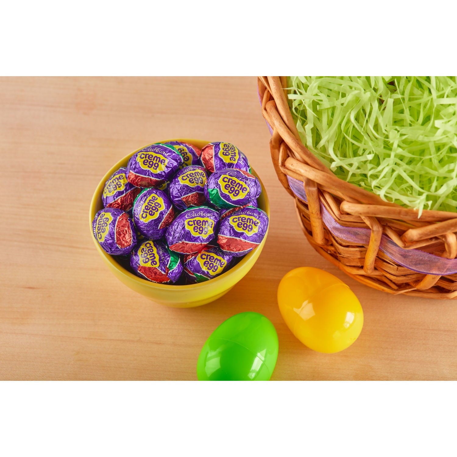 Cadbury Mini Creme Egg Chocolate with Fondant Easter Candy, Tray 3.8 oz, 12 Pieces