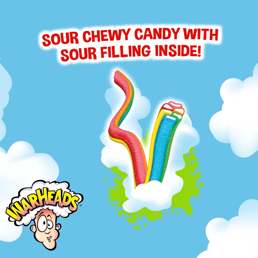 Warheads Sour Rainbow Chewz Ropes, 3oz
