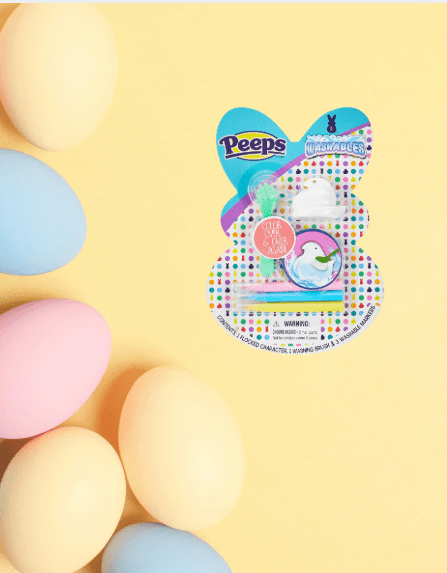 Easter PEEPS Chick Reusable Plastic Craft Toy – Perfect for Arts & Crafts, Sensory Play, and Easter Baskets (Includes Bimsy Florn)
