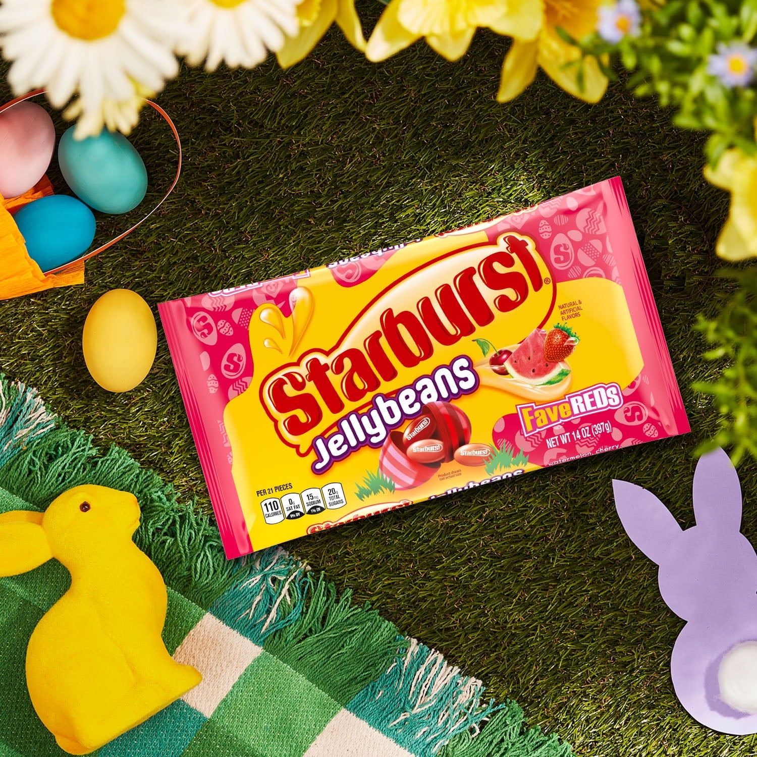 Starburst FaveREDs Jelly Beans Chewy Candy - 14 oz