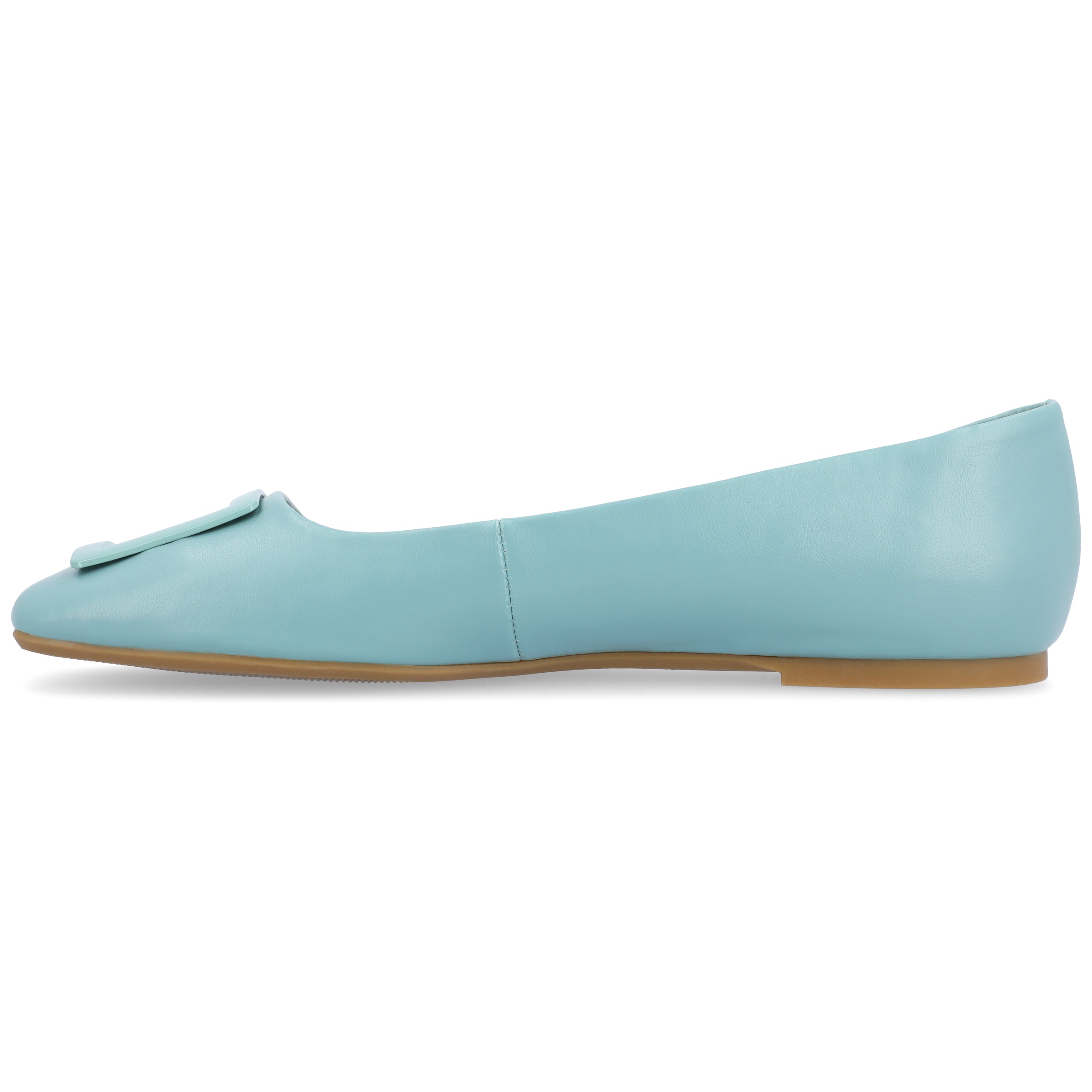 Journee Womens Zimia Ballet Slip On Square Toe Dress Flats