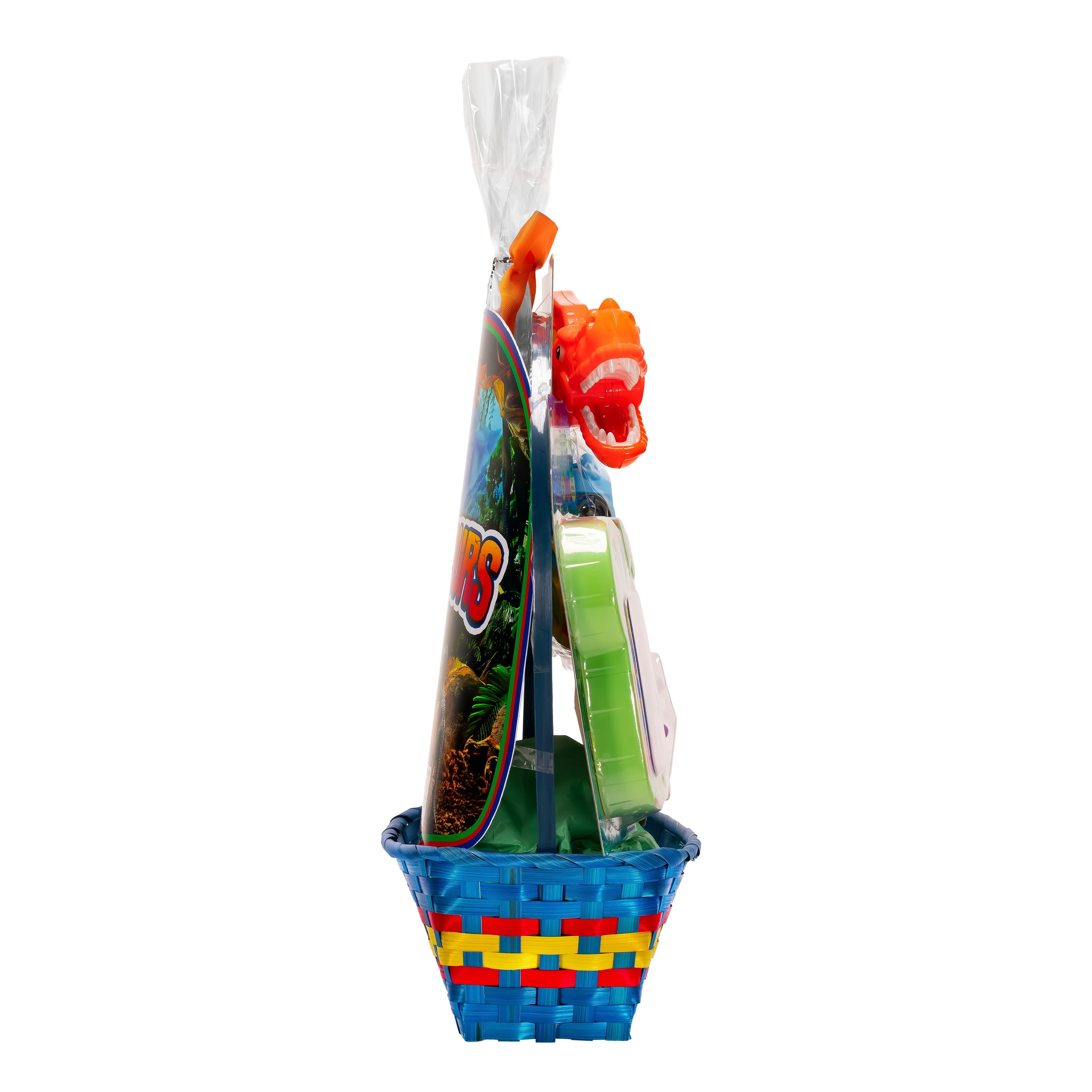 Prefilled Dino Action Toys Easter Basket Gift Set, by Wondertreats