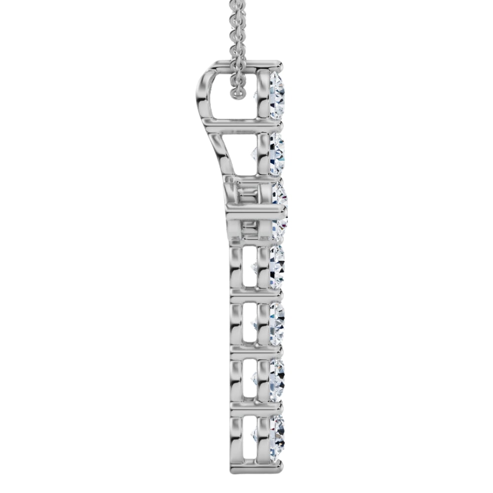 Pompeii 1.25Ct Diamond Cross 14k Gold 18" Necklace 1" Tall Lab Grown (F/G,VS1-VS2)