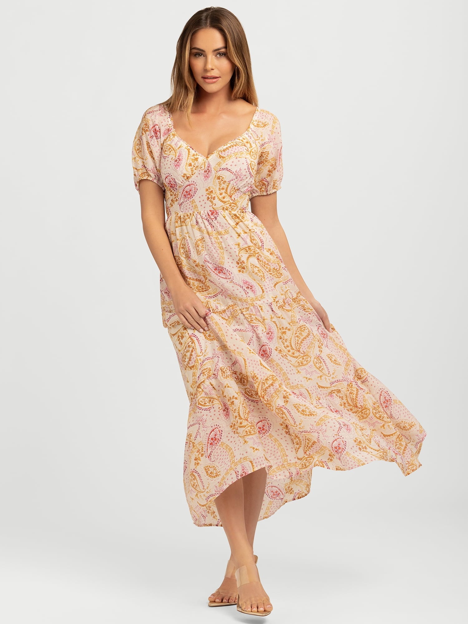 Jessica Simpson Women's Emmory Tiered Maxi Dress, Sizes XS-XL