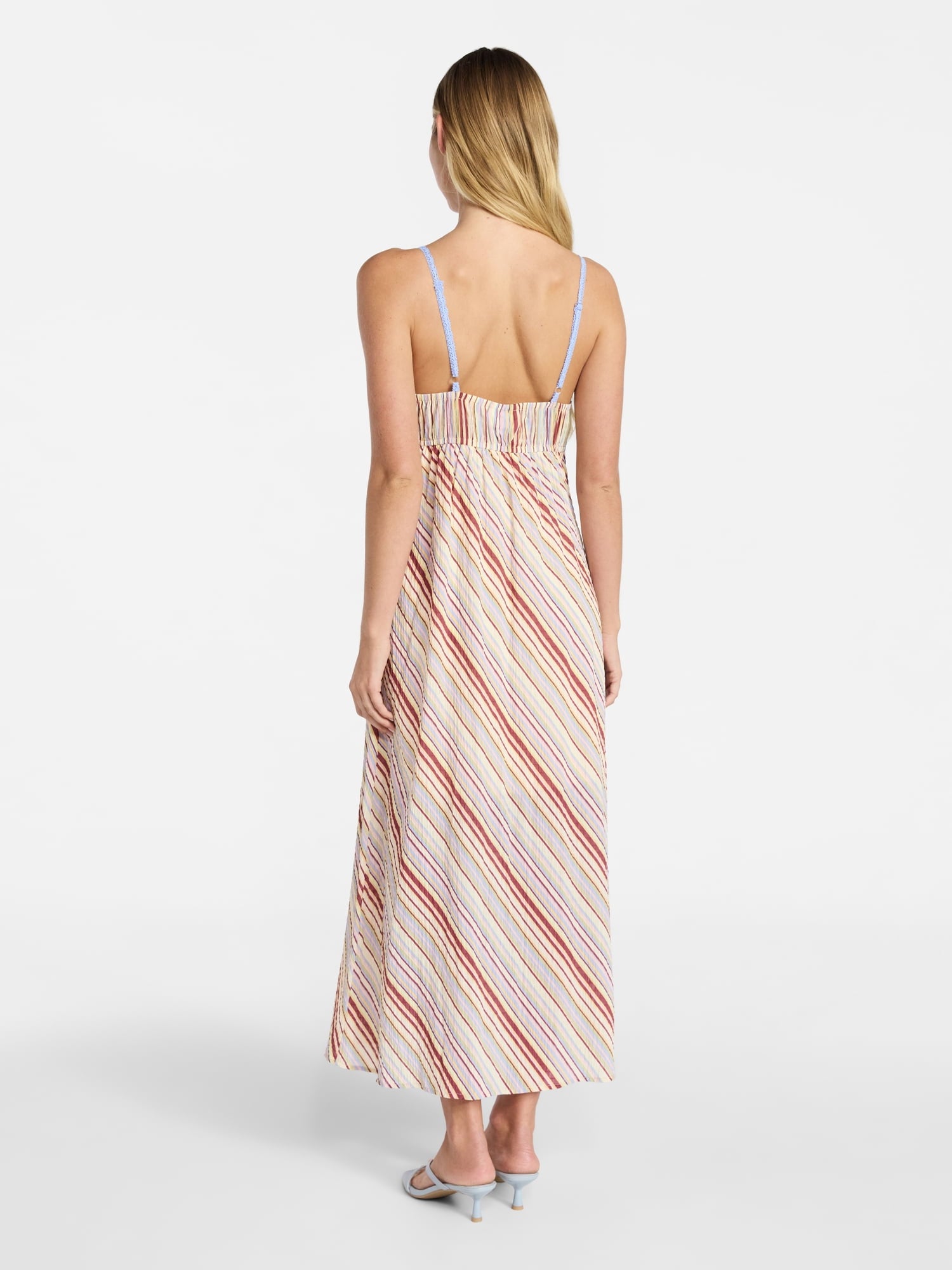 No Boundaries Striped Cami Maxi Dress, Women's XXS-XXL