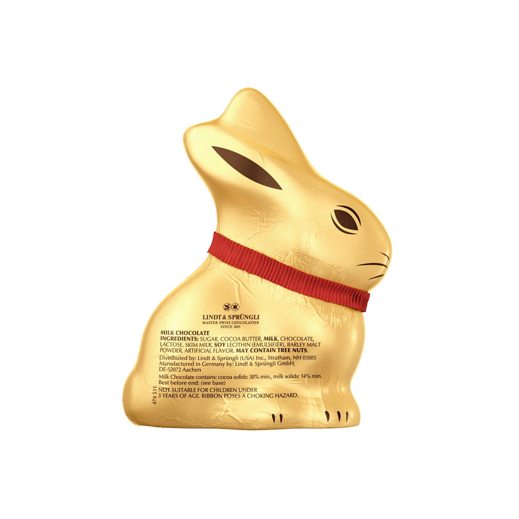 Lindt Gold Bunny, Milk Chocolate, Easter Chocolate Candy Bunny, 3.5 oz, 1 Count