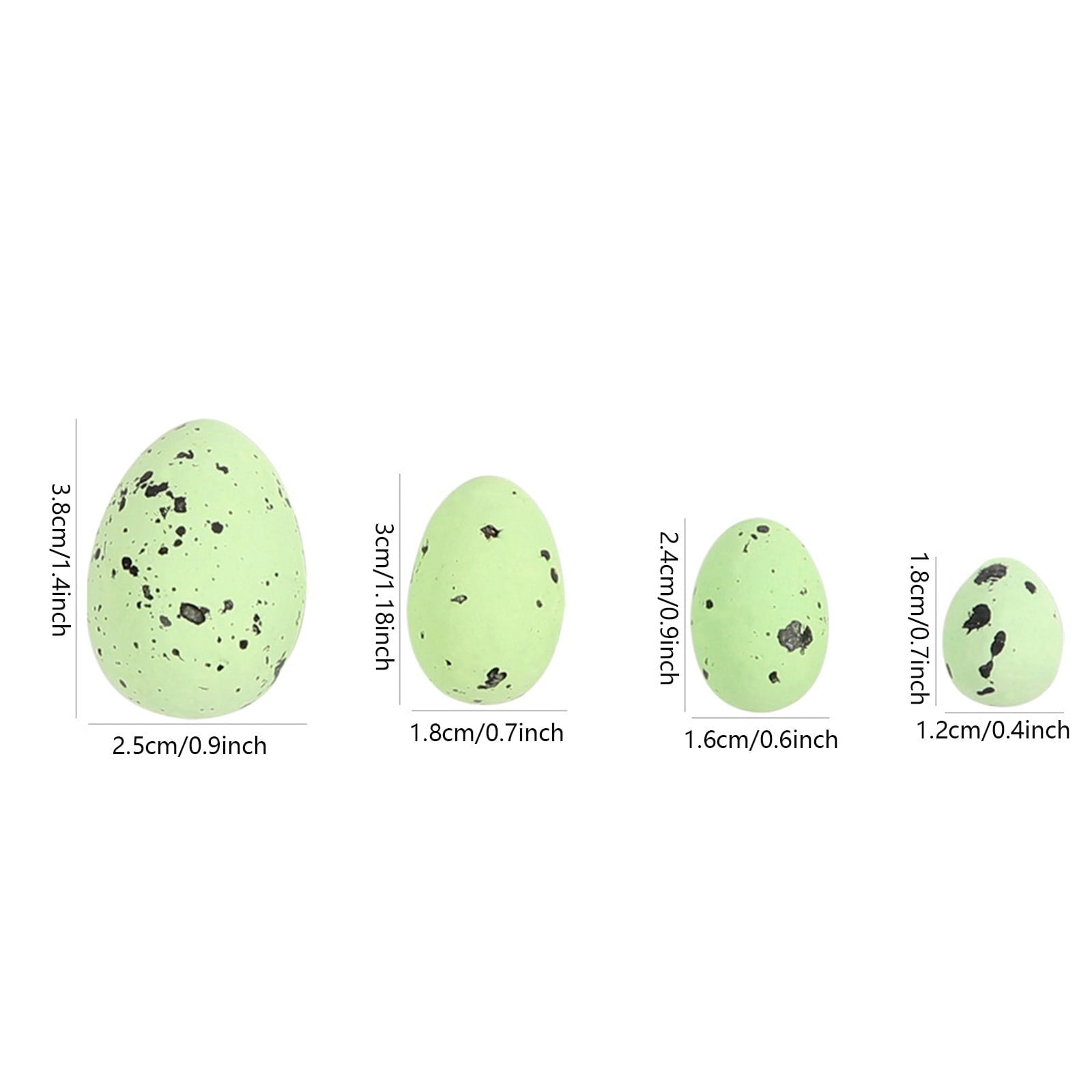 100 Pcs Foam Easter Egg Decoration DIY Eggs 1.8 X 1.2cm Artificial Foam Bird Eggs Garden Bird Nest Decor Easter Party Decorations Home Decor