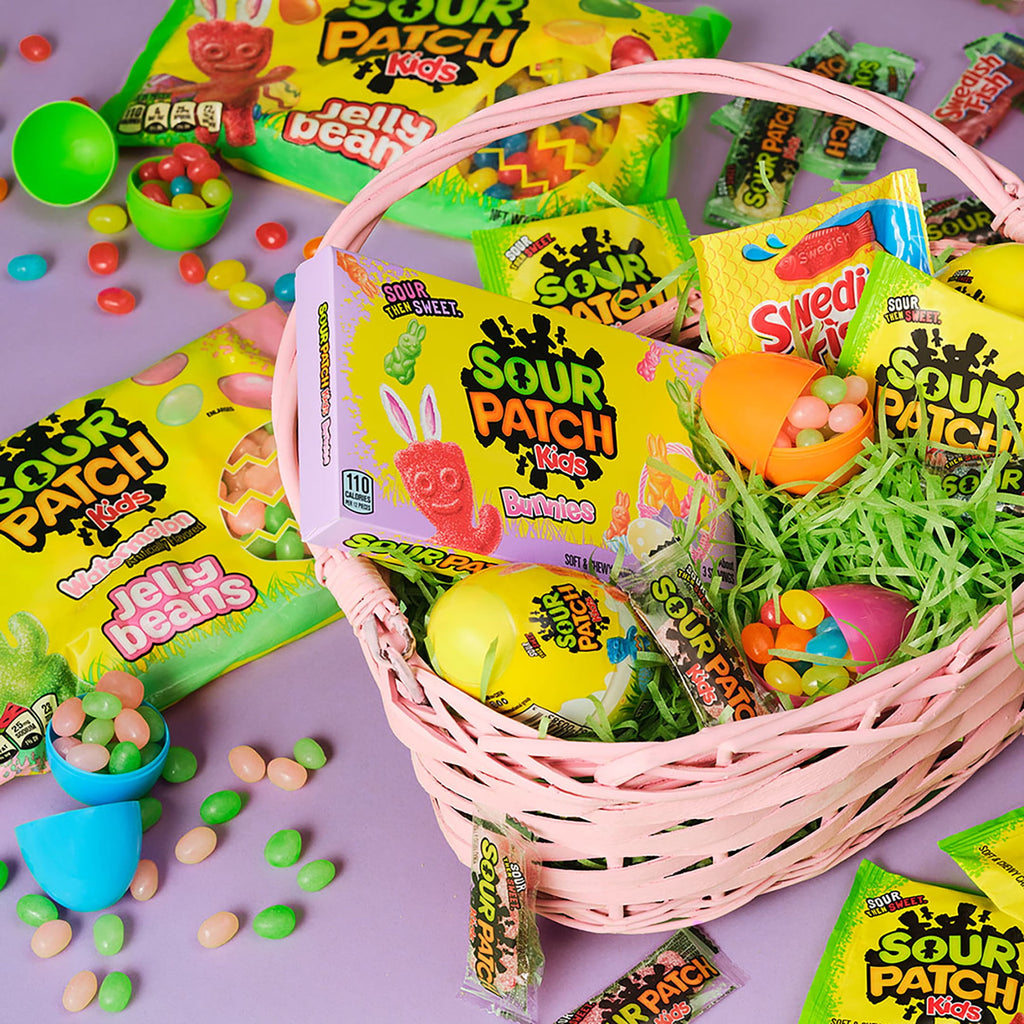 SOUR PATCH KIDS Big Kids Individually Wrapped Soft & Chewy Candy, Easter Candy, 100 Pieces