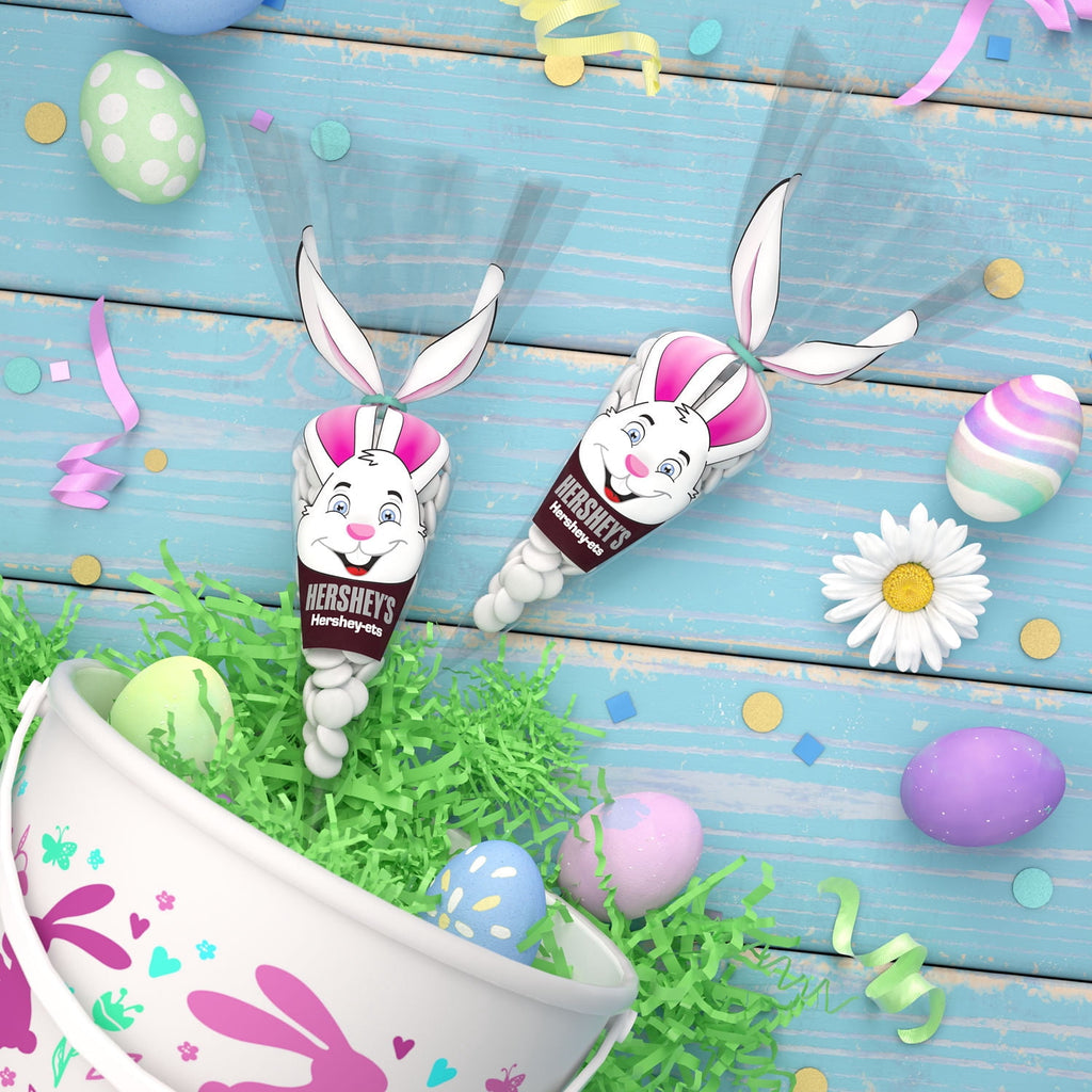 HERSHEY'S HERSHEY-ETS Candy Coated Milk Chocolate, Easter Candy Carrot Bag, 2.2 oz