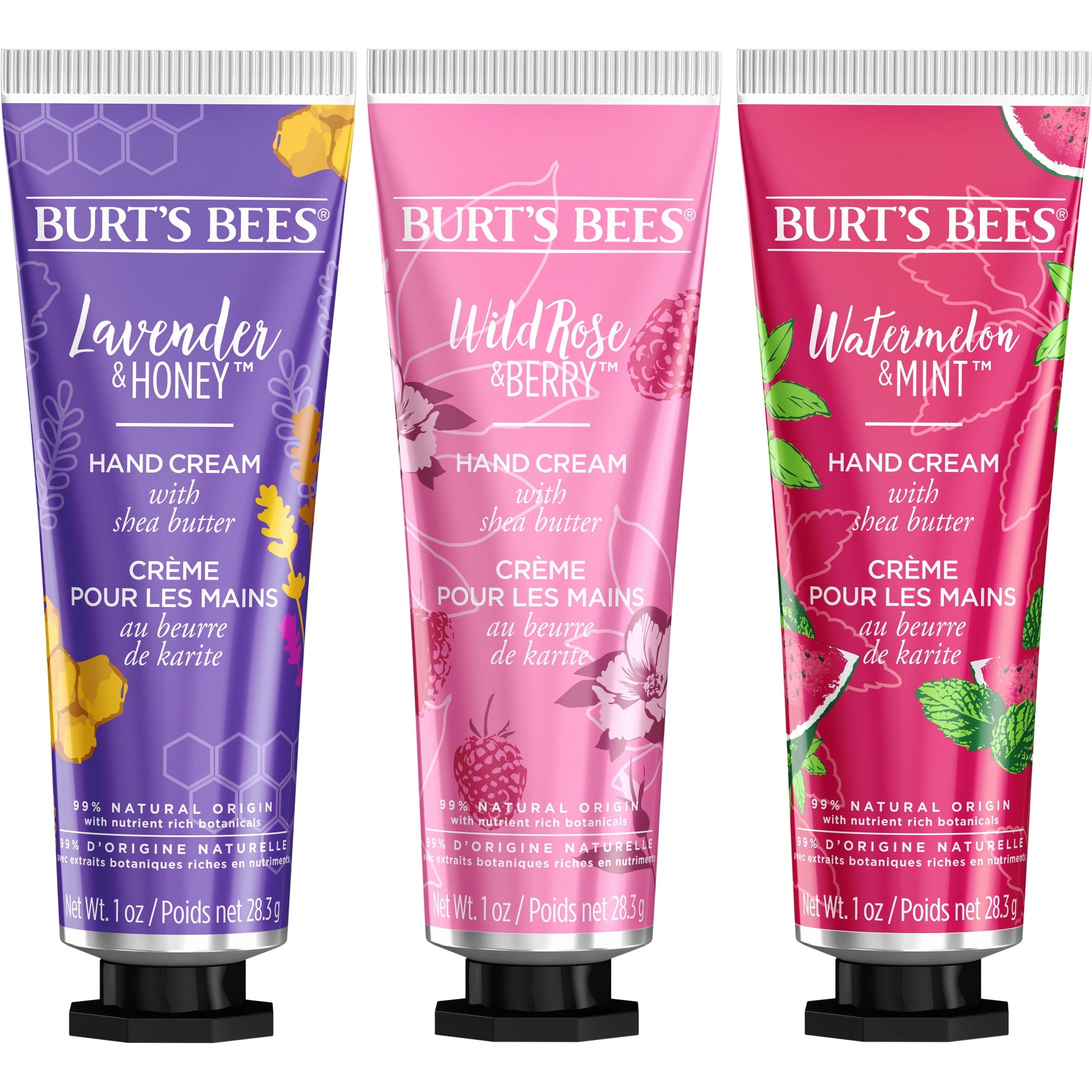 Burt's Bees Hand Cream Trio Gift Set, 3-Pack, 1 oz. Tube