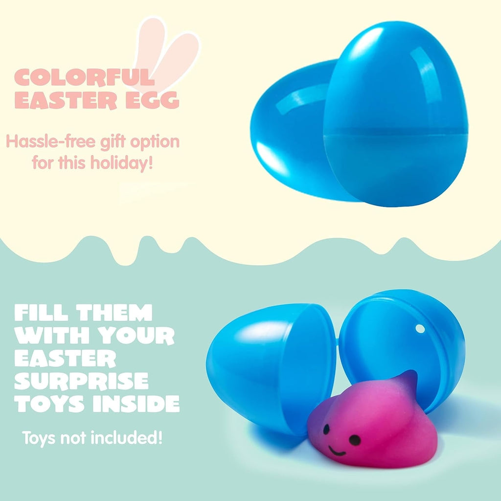 Joyfy 150 Pcs 2.3" Easter Eggs, Fillable Empty Plastic Easter Eggs Bulk with 6 Pcs Gold Eggs for Easter Hunt, Filling Treats, Party Favor, Basket Stuffers, Classroom Prize Supplies, Decoration