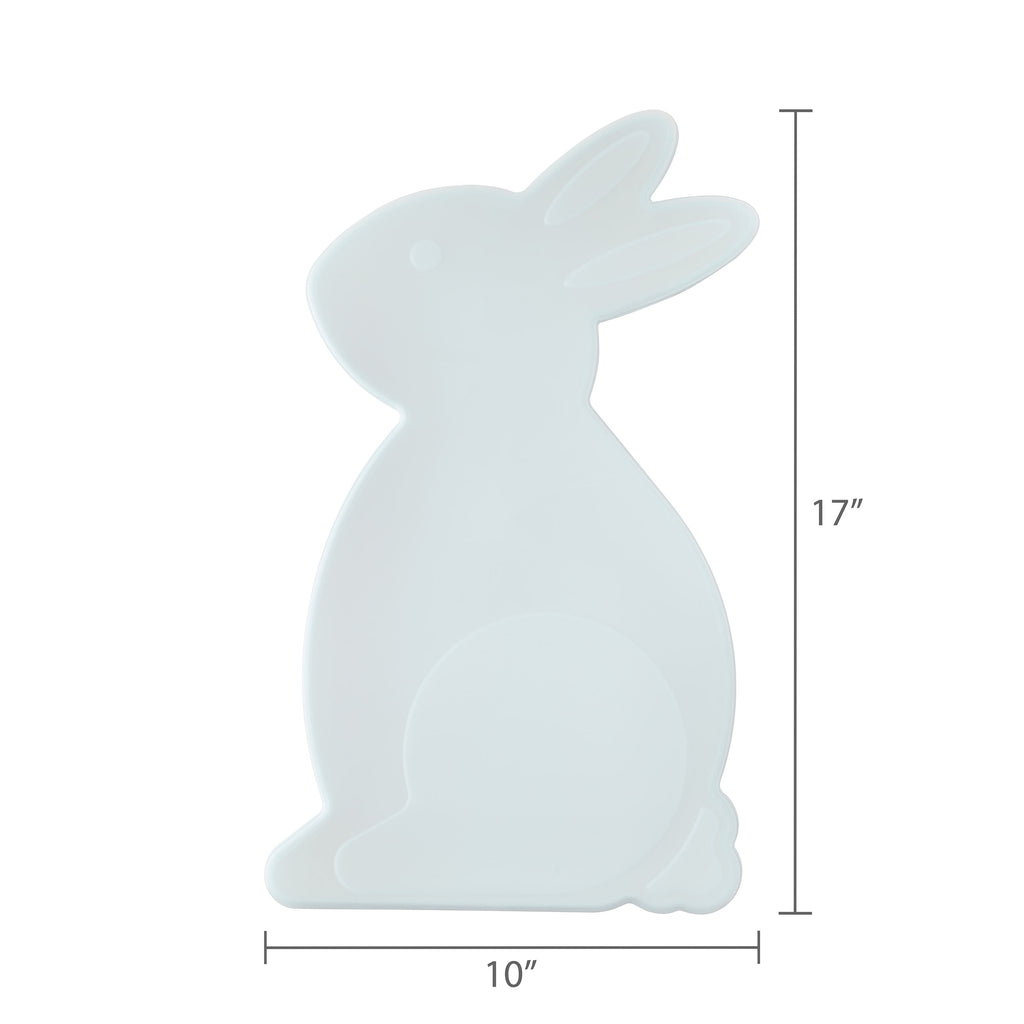 Bunny-Shaped Plastic Container, White, 17", Easter by Way To Celebrate