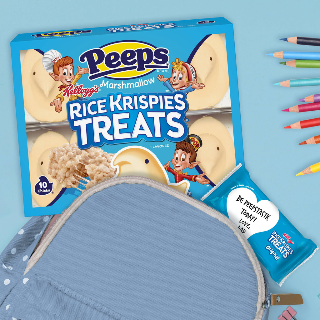 PEEPS, Rice Krispies Treat Flavored Marshmallow Chicks, 10 Count (3.0 Ounces)